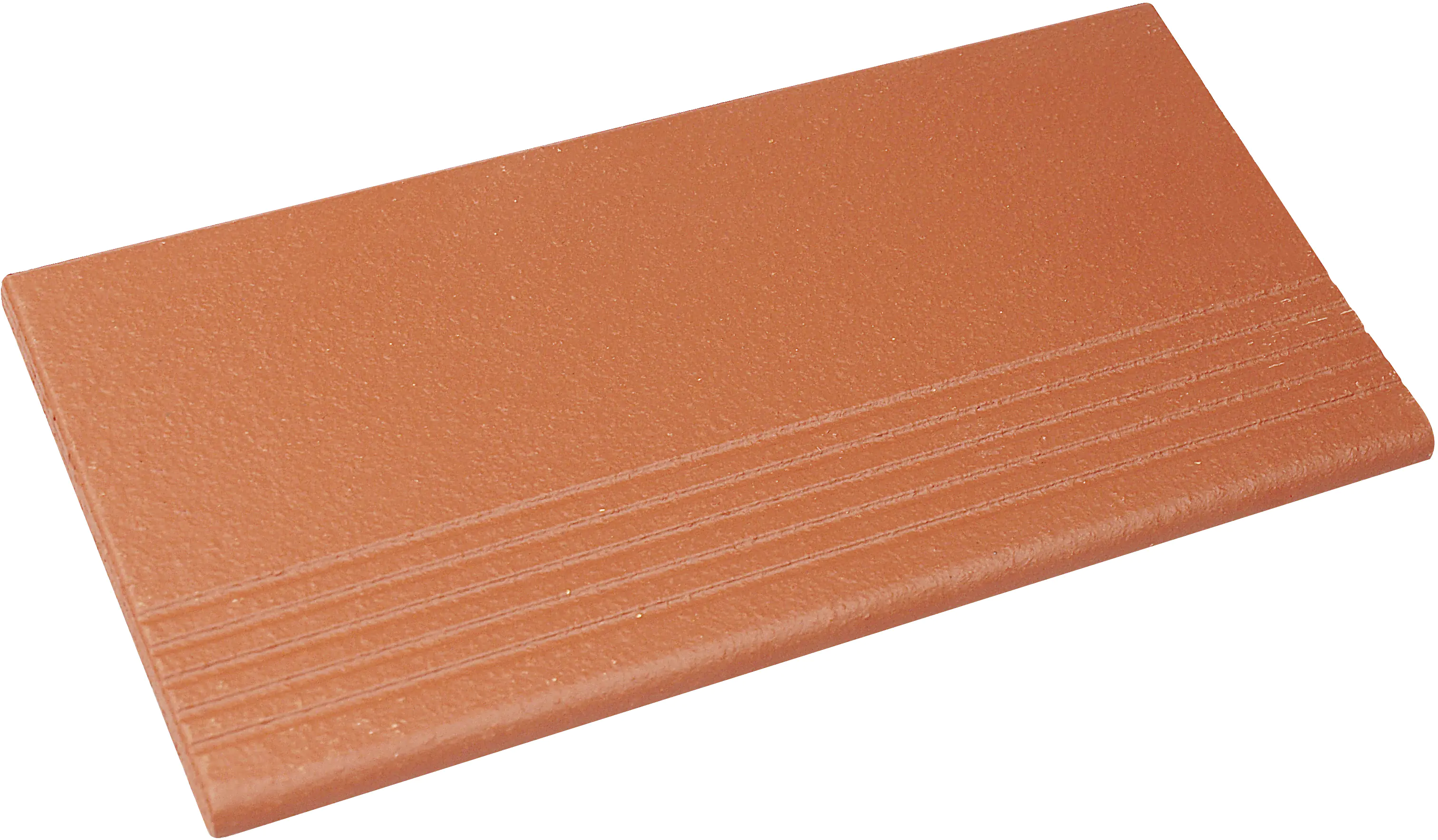 Treppenfliese Spaltplatte 24 x 11,5 cm rot-natur