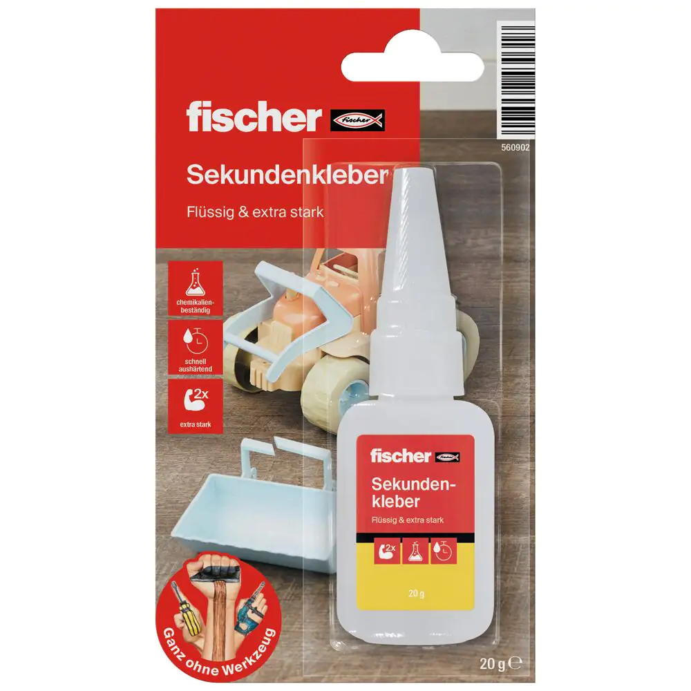 fischer Sekundenkleber 20 g fischer Sekundenkleber 20 g