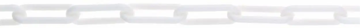 Conacord Absperrkette 6 mm weiß 40 mm x 9 mm, UV-beständig
