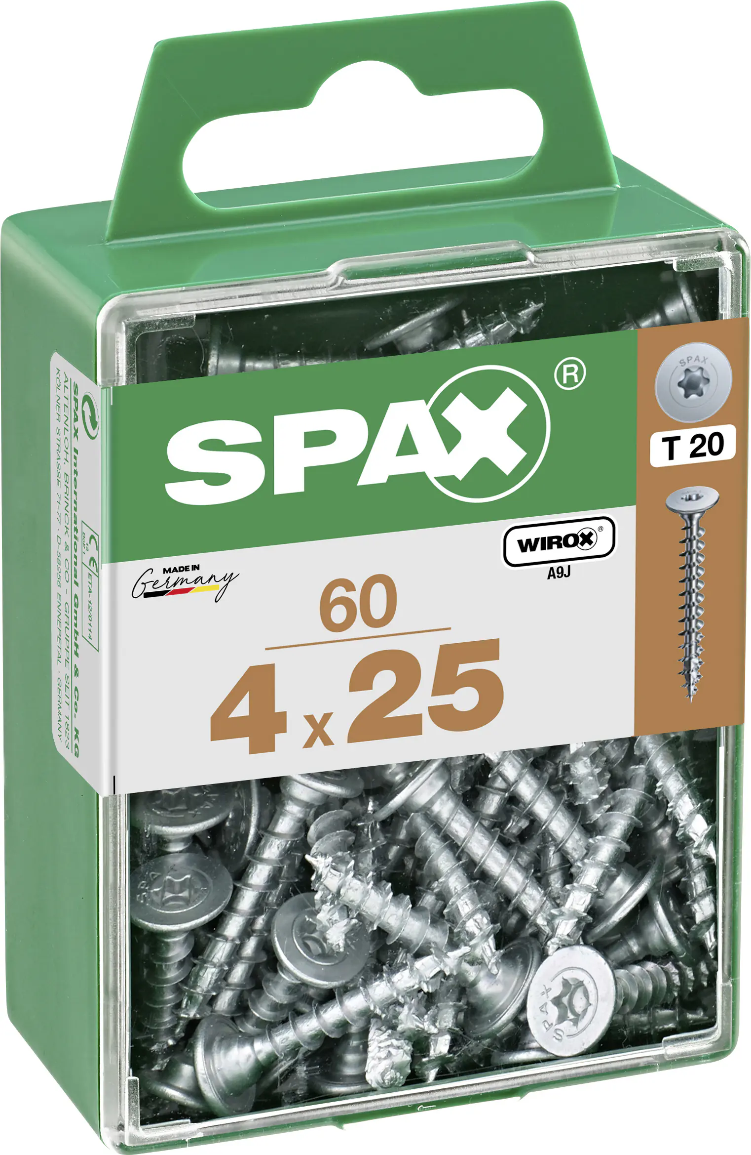 Spax Möbelbauschrauben 4.0 x 25 mm TX 20 - 60 Stk.