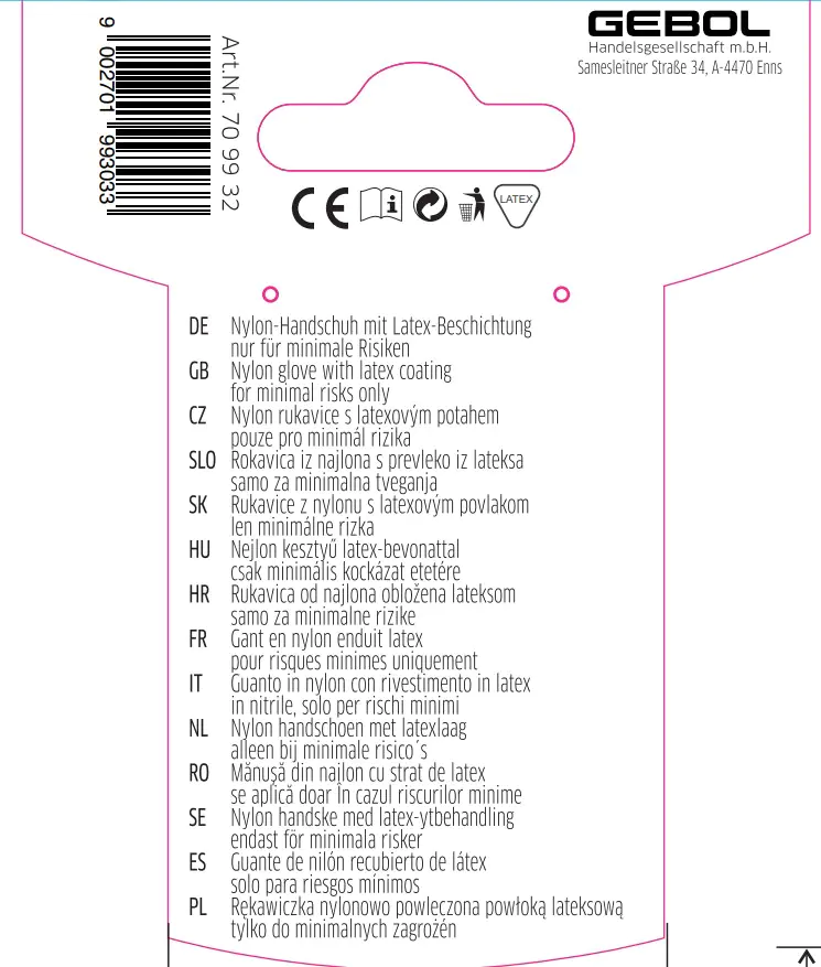 Gebol Damen Handschuh Winter Queen Größe 8