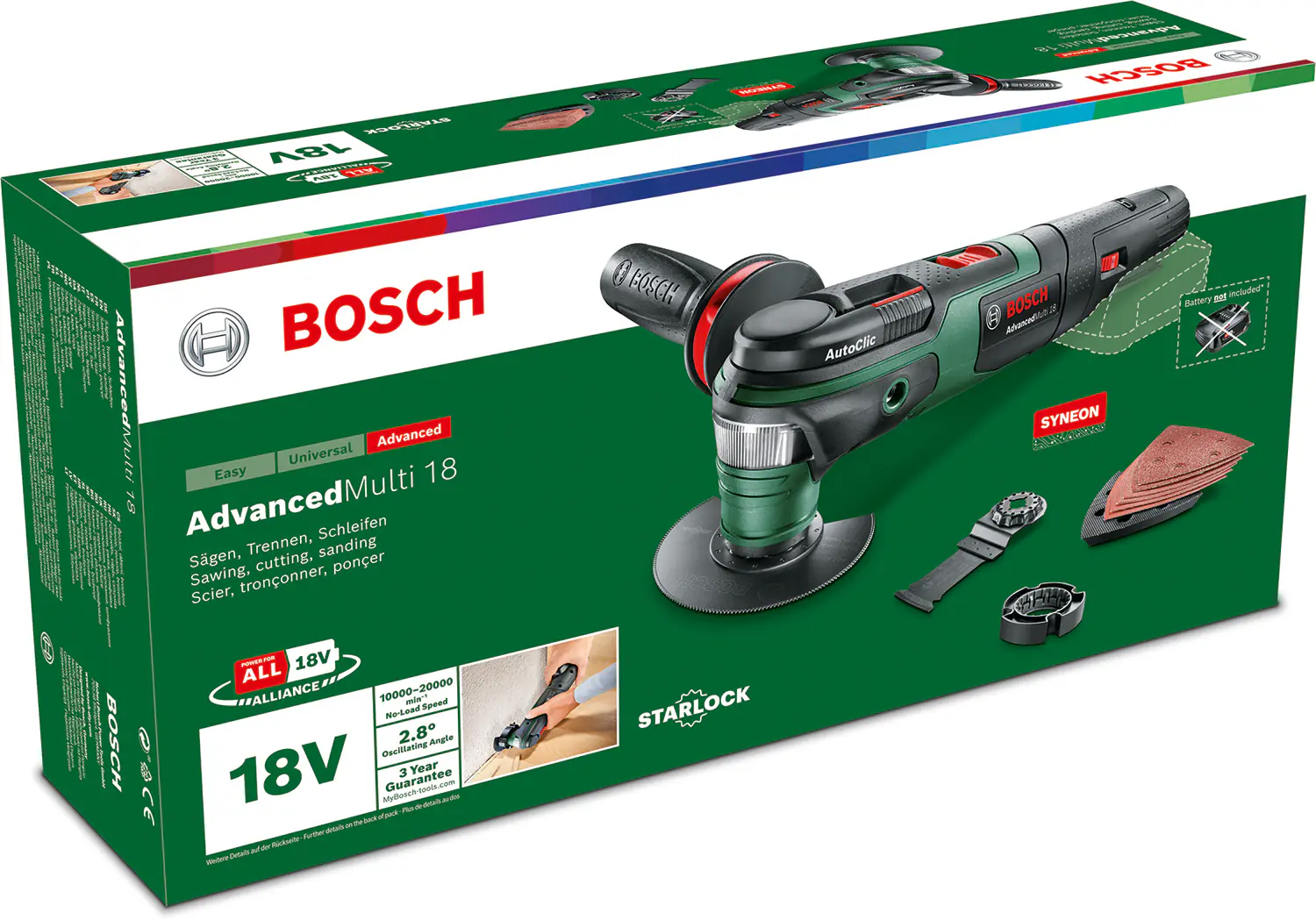 Bosch Akku-Multifunktionswerkzeug AdvancedMulti 18V ohne Akku Bosch Akku-Multifunktionswerkzeug AdvancedMulti 18V ohne Akku