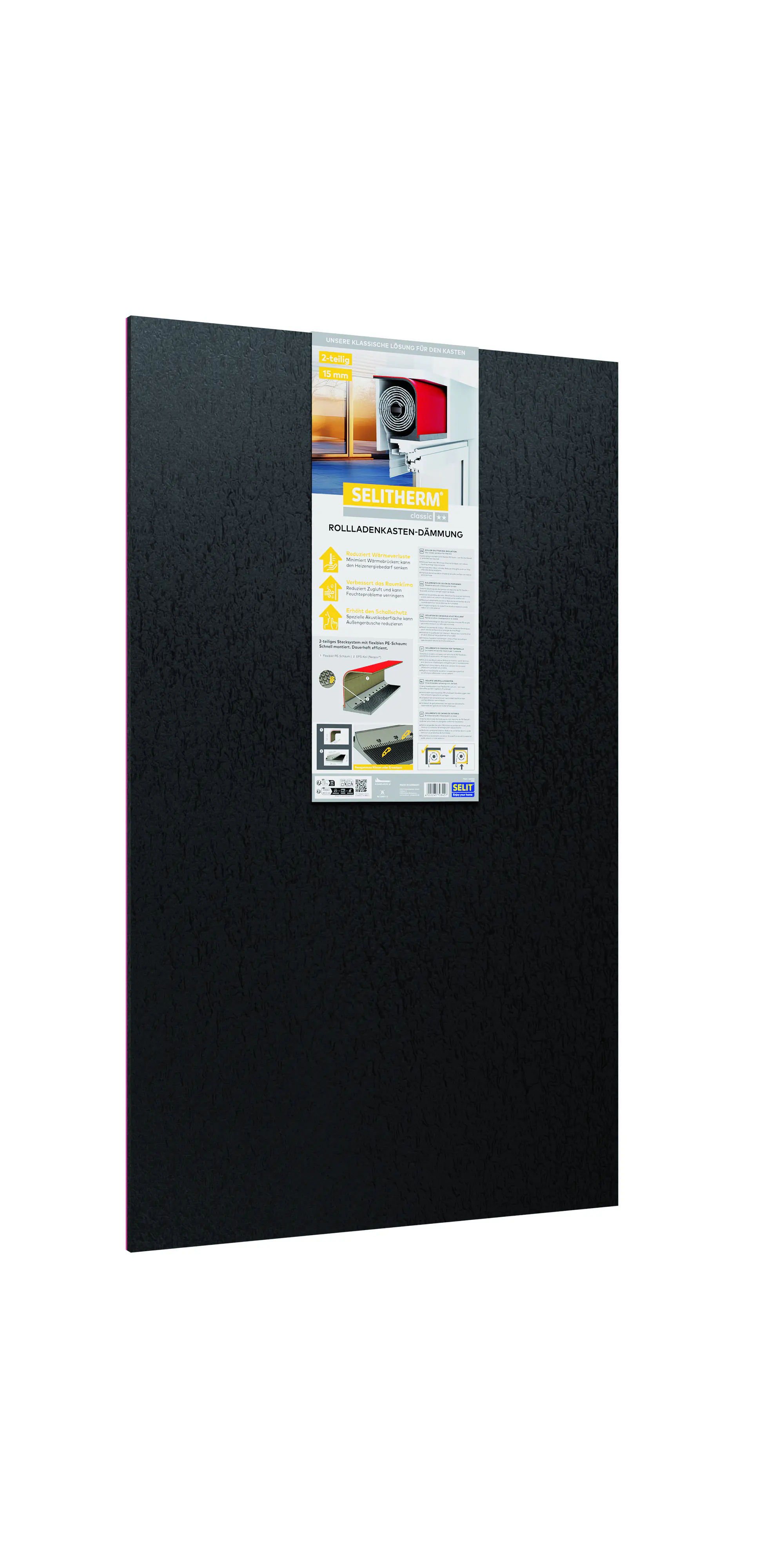 Selitherm Rollladenkastendämmung Classic 2-teilig 100 x 26 x 1,5 cm