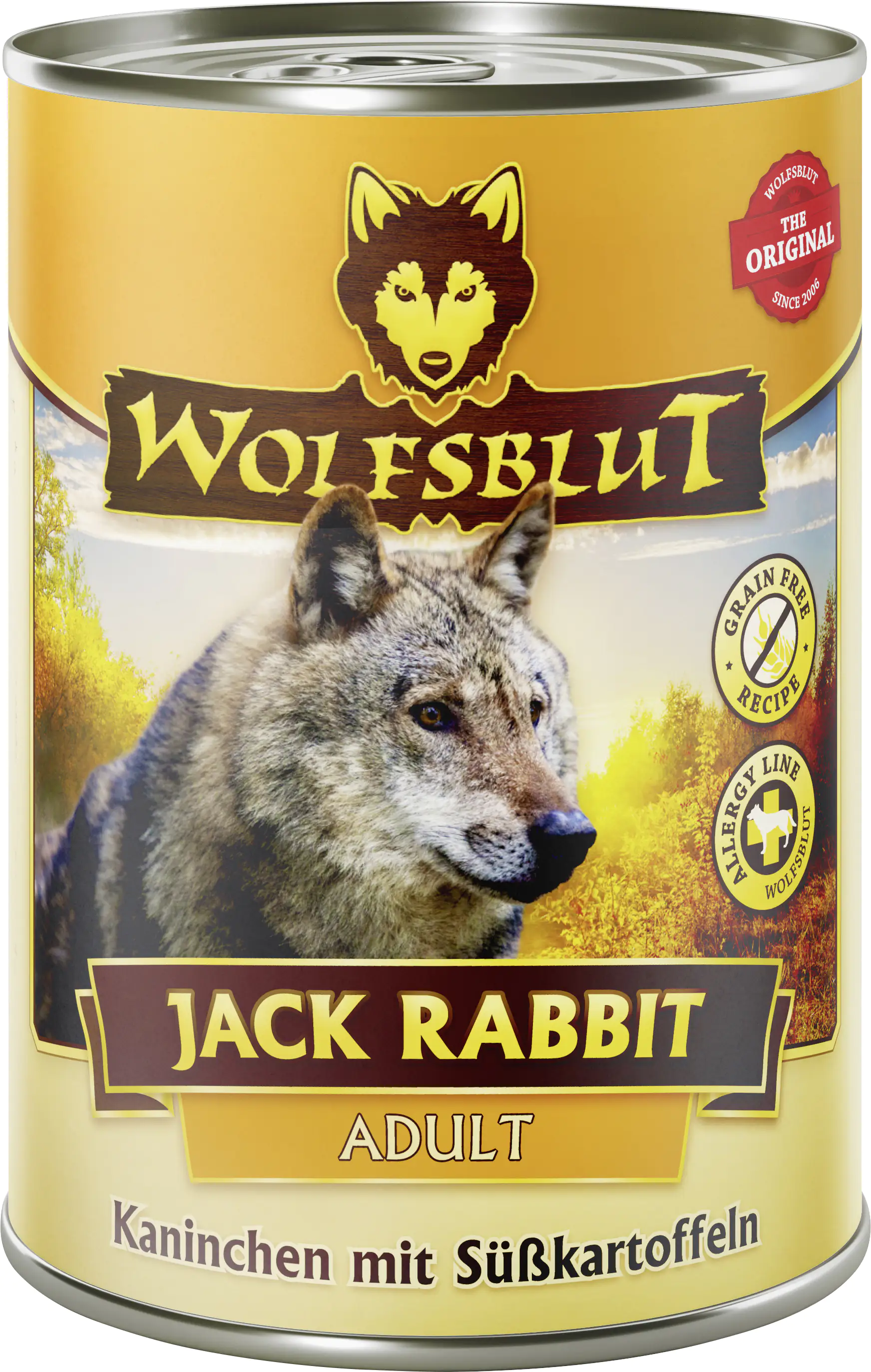 Wolfsblut Jack Rabbit Adult Nassfutter - Kaninchen mit Gemüse 395 g Adult