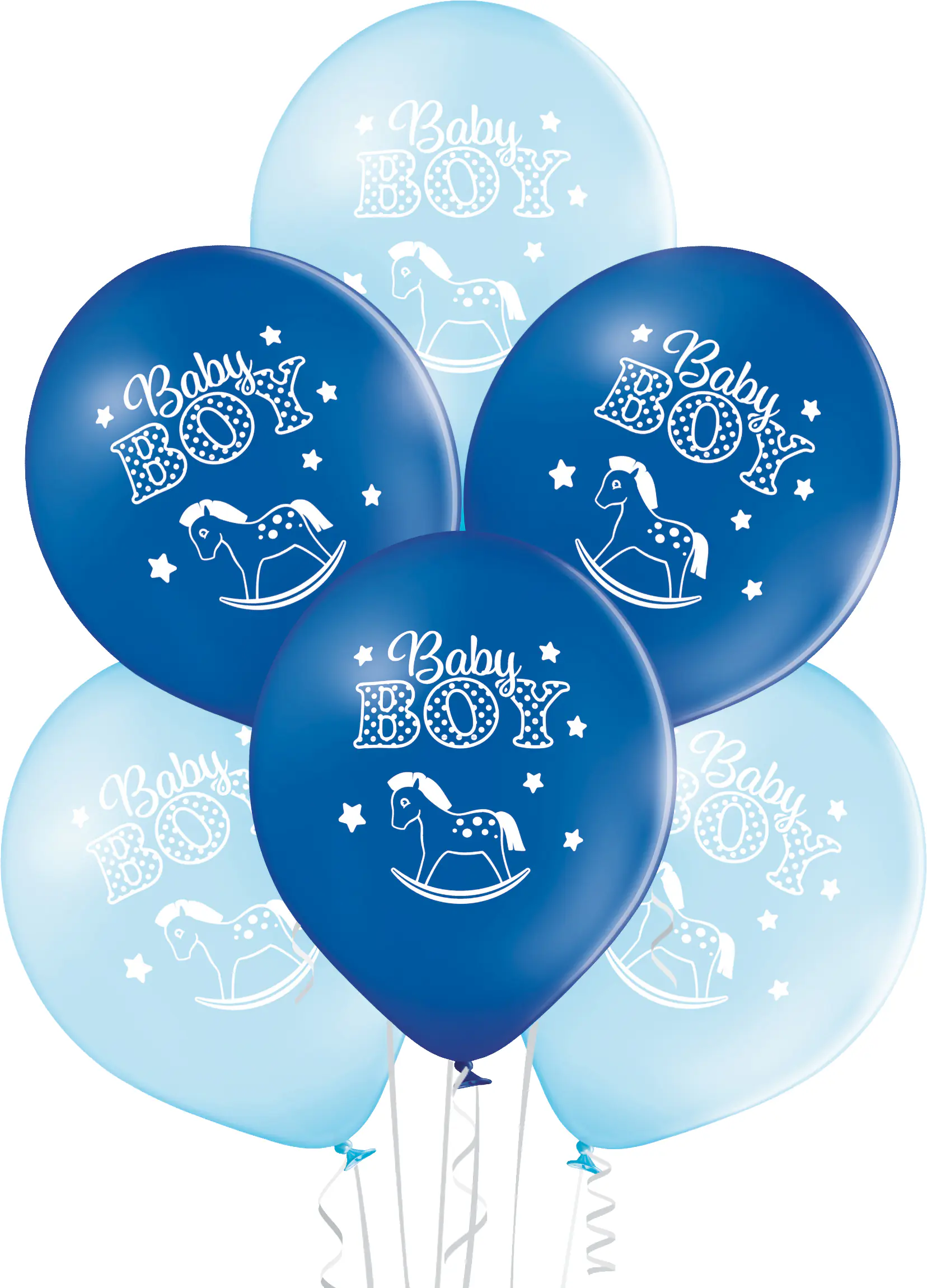 Latexballons Baby Boy blau Ø 20 cm 10 Stück
