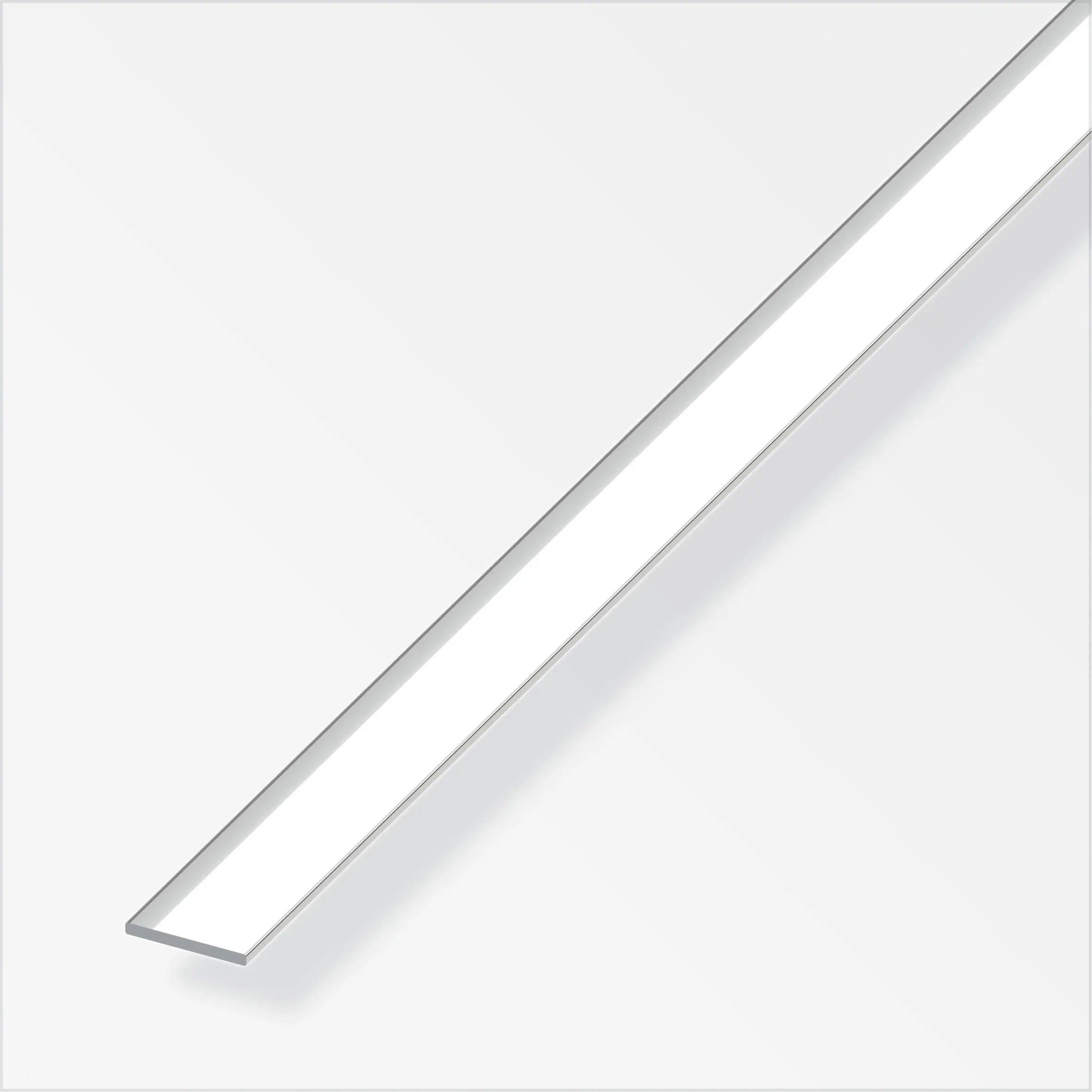 alfer Flachprofil Aluminium eloxiert poliert Chrom-Optik alfer Flachprofil Aluminium eloxiert poliert Chrom-Optik
