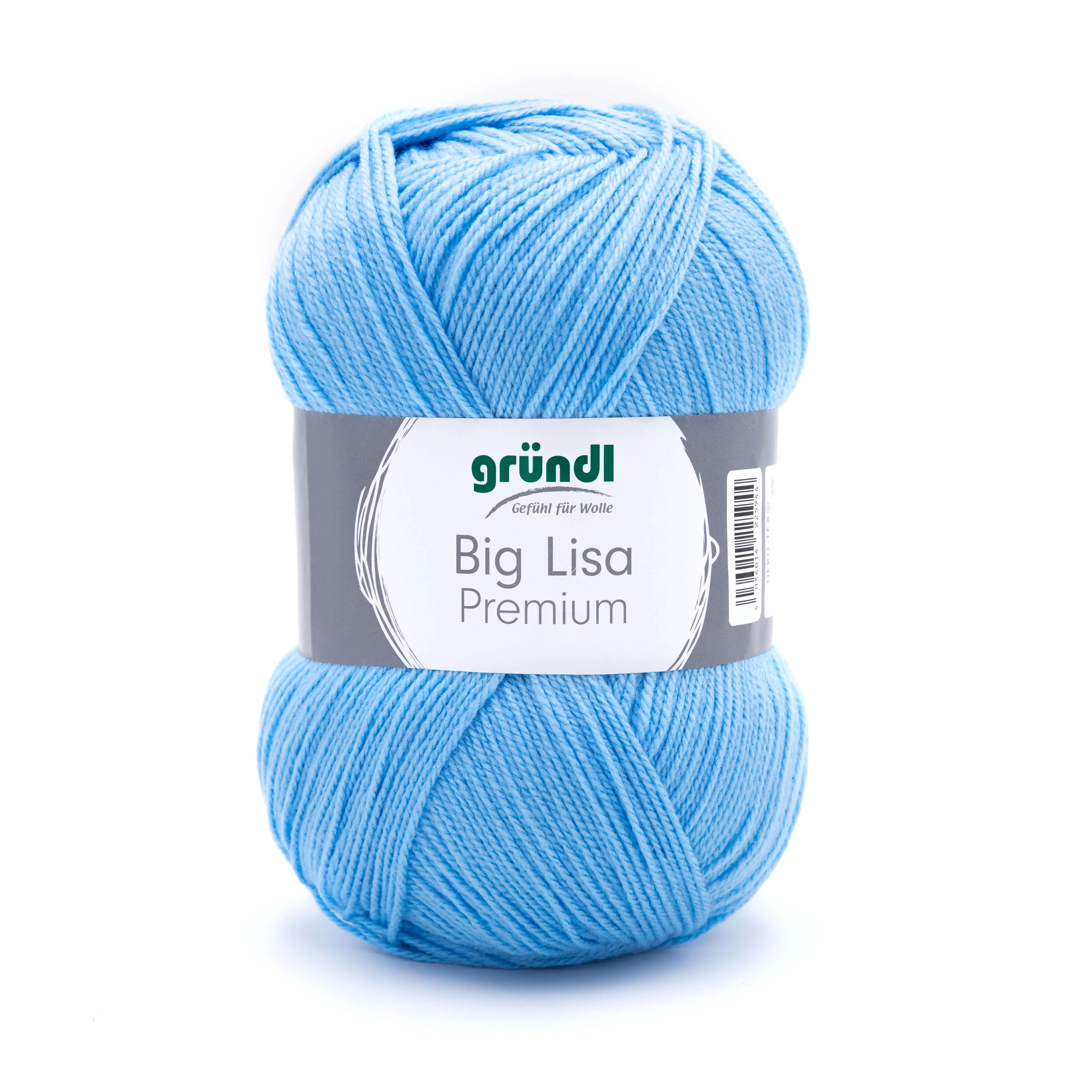 Gründl Wolle Big Lisa Premium uni 250 g hellblau