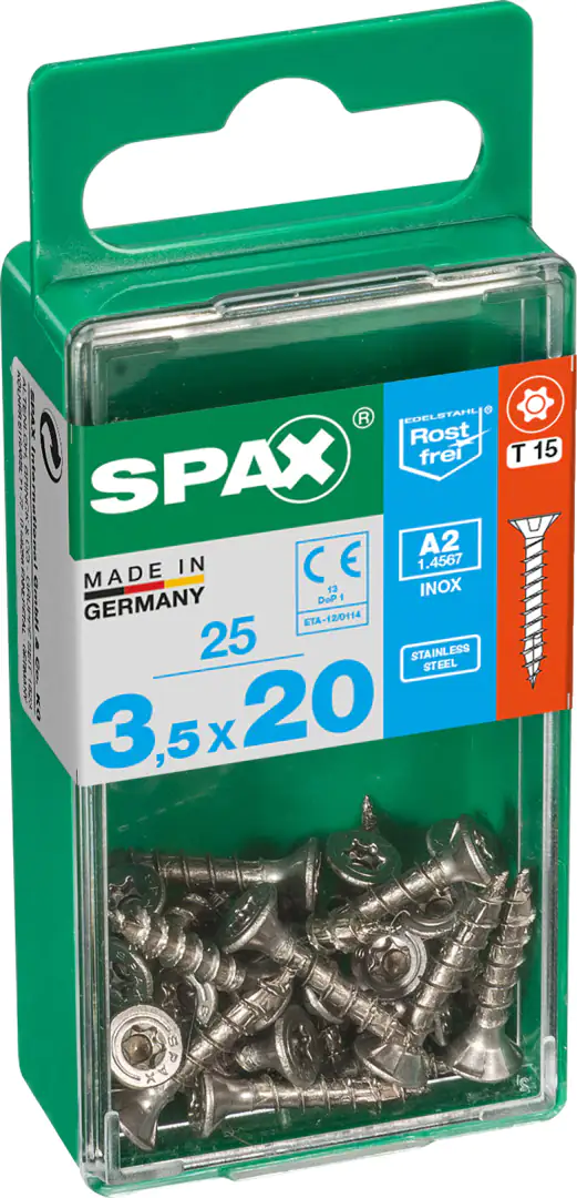 Spax Universalschrauben 3.5 x 20 mm TX 15 - 25 Stk.
