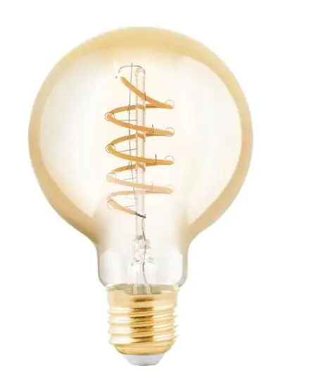 Eglo LED Globe G80 E27 4W amber dim Eglo LED Globe G80 E27 4W amber dim