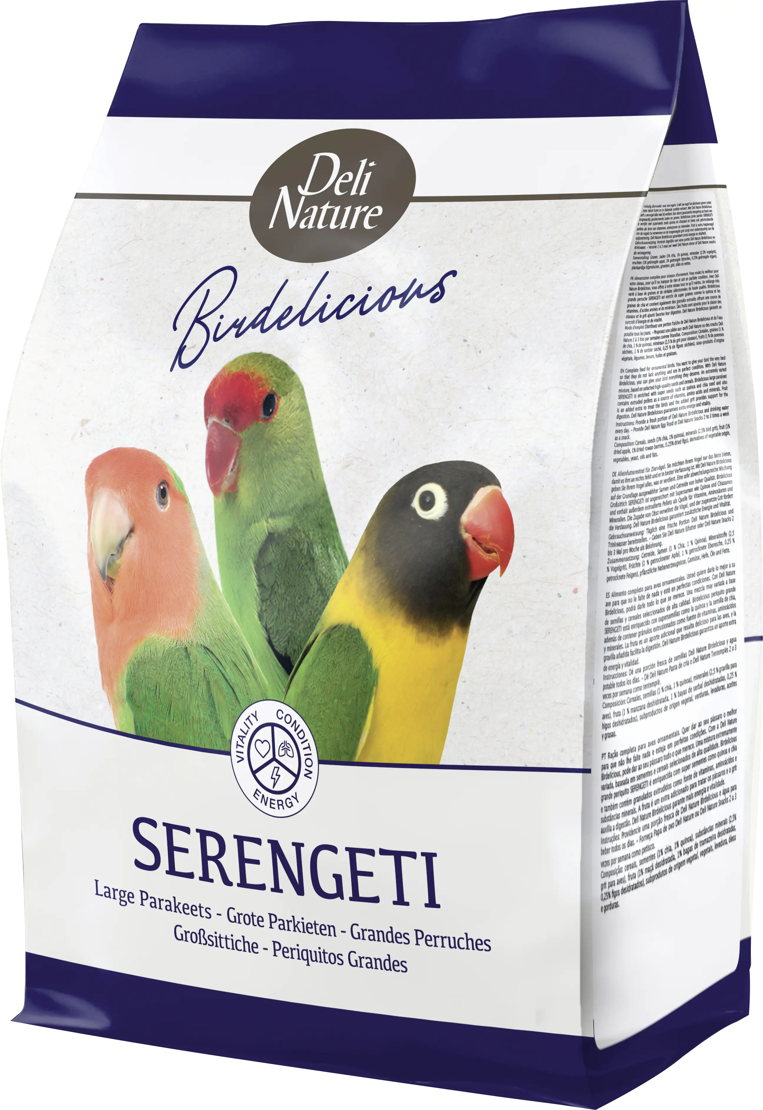 Deli Nature 5* Menu Komplettfutter für Afrik. Sittiche 2,5 kg