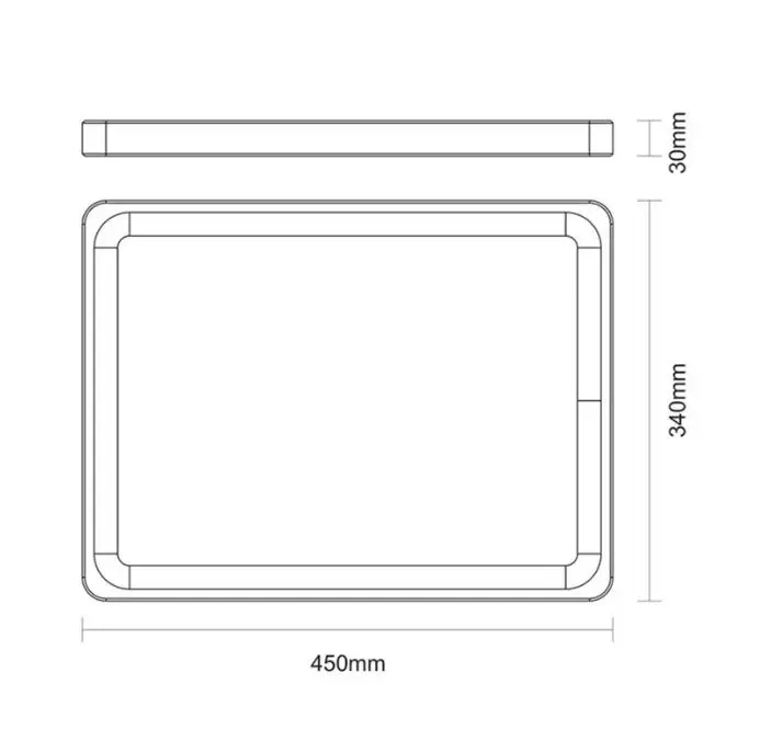 Tramontina CHURRASCO Stirnholz Schneidebrett, 45 x 34 x 3 cm