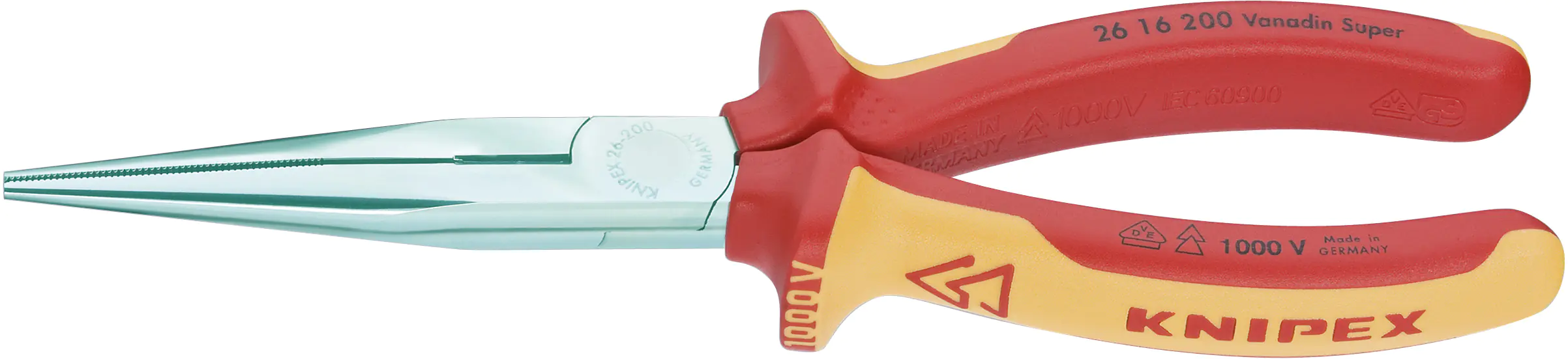 Knipex Flachrundzange 200 mm VDE mit Schneide Knipex Flachrundzange 200 mm VDE mit Schneide