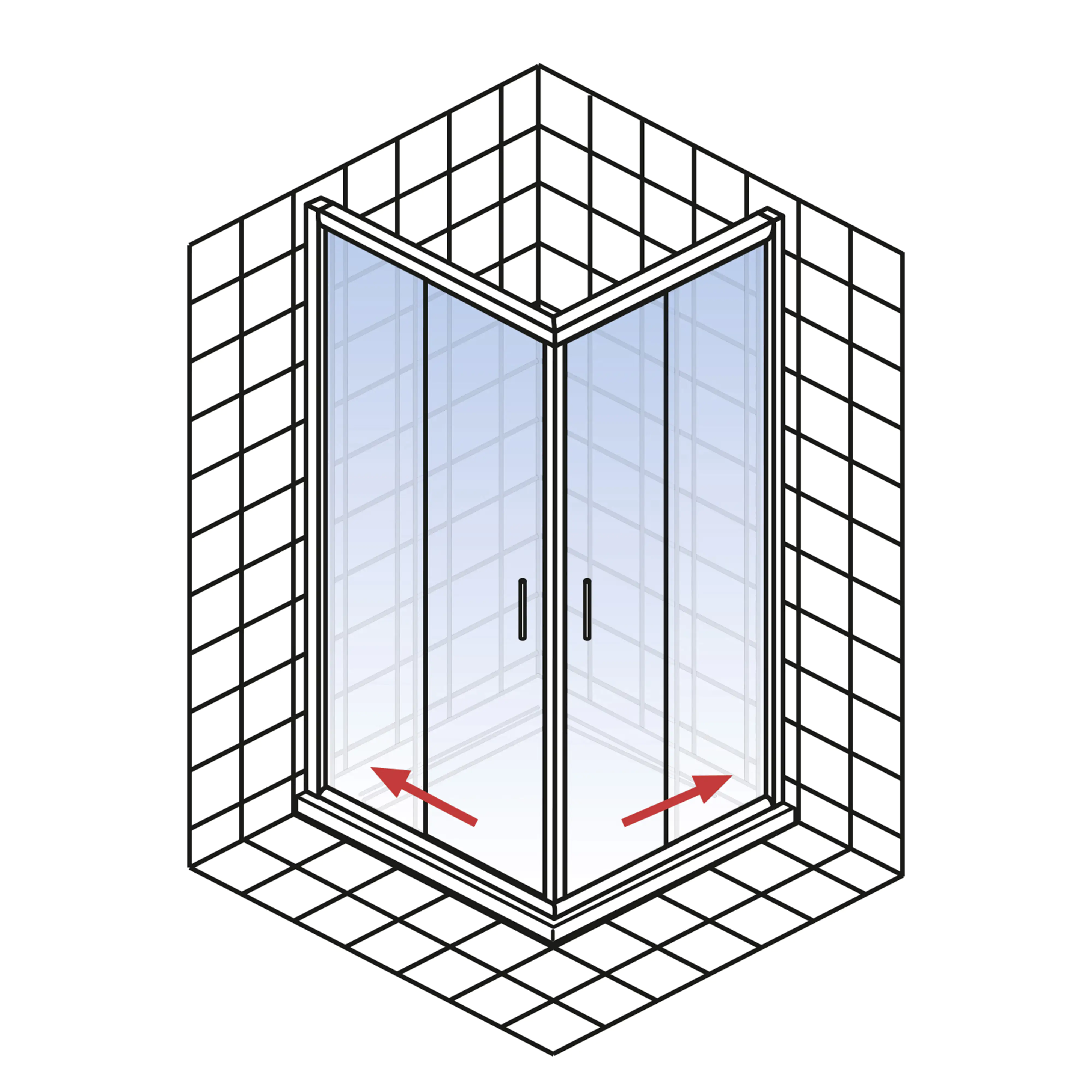 Schulte Eckeinsteig 4-tlg. 90 x 192 cm Alexa Style 2.0