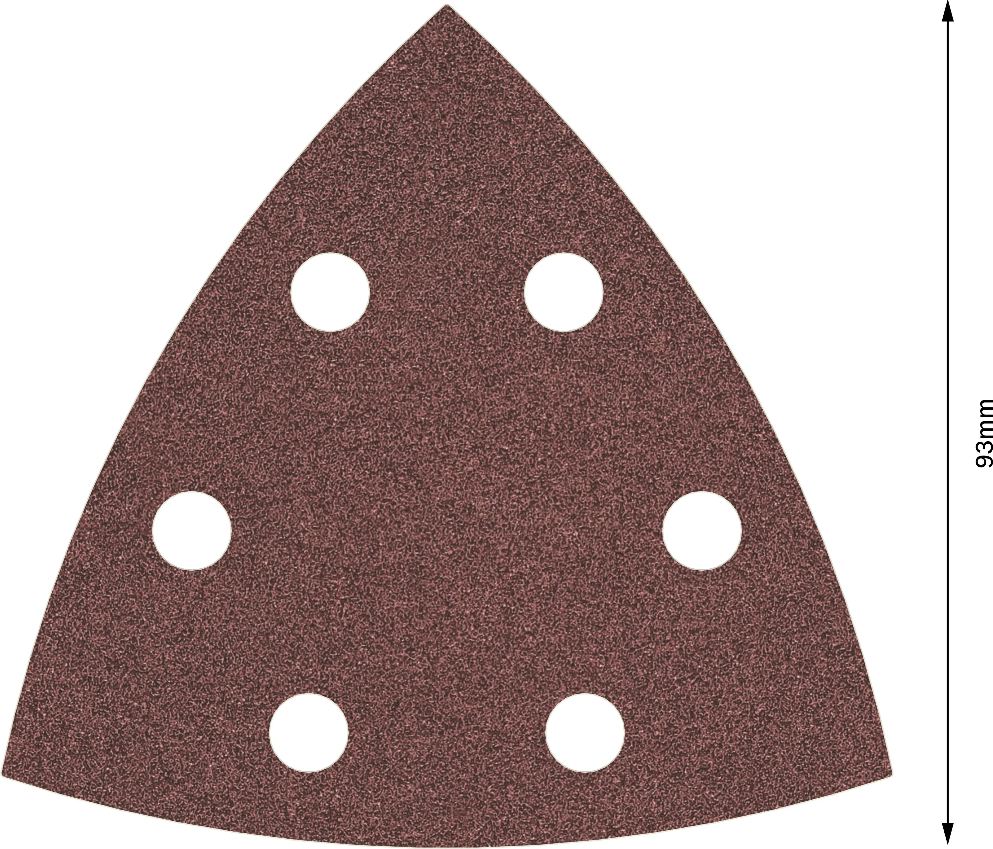 Bosch PRO F460 Schleifblatt 93 x 93 mm G80 5-teilig