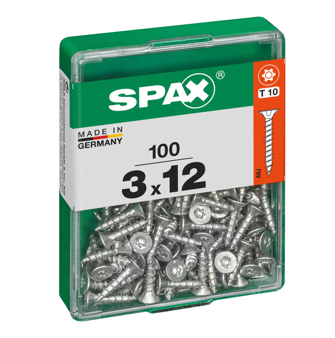 Spax Universalschrauben 3.0 x 12 mm TX 10 - 100 Stk. Spax Universalschrauben 3.0 x 12 mm TX 10 - 100 Stk.