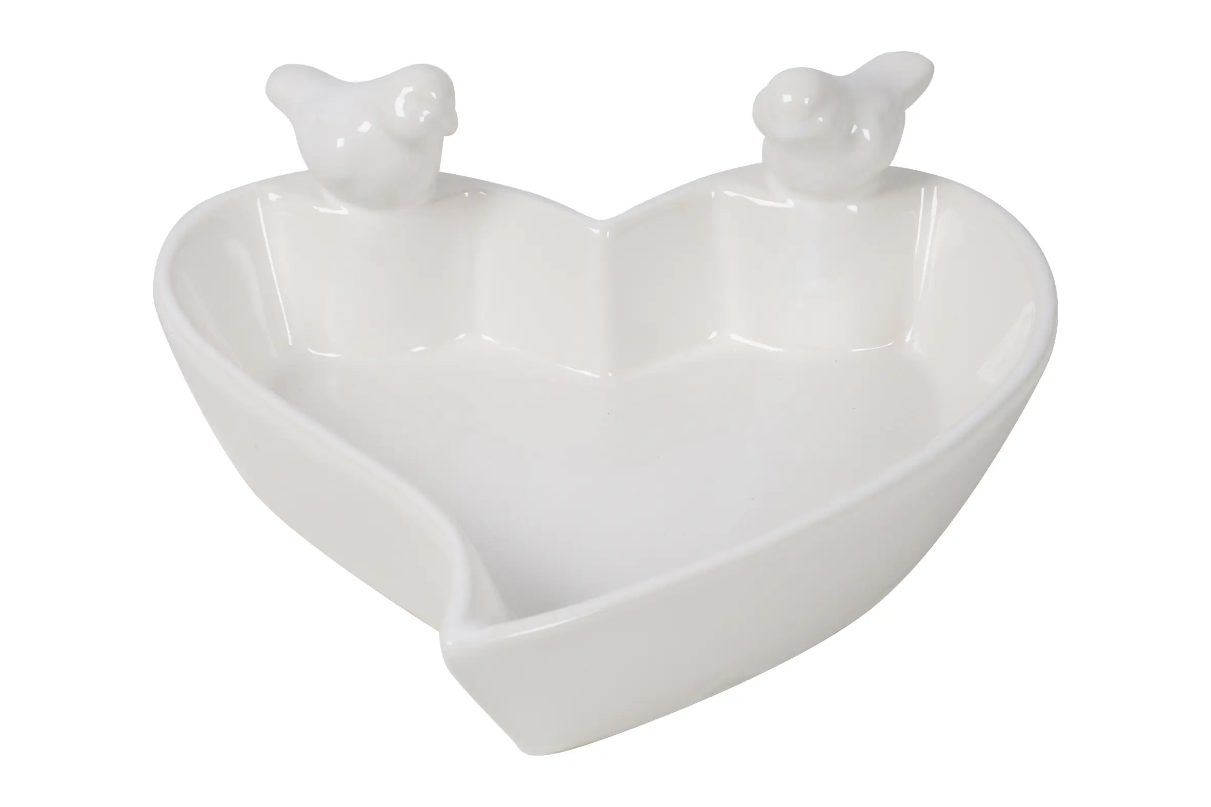 Flamingo Vogelfutterschale Tilda 20 x 18,5 x 8 cm weiß