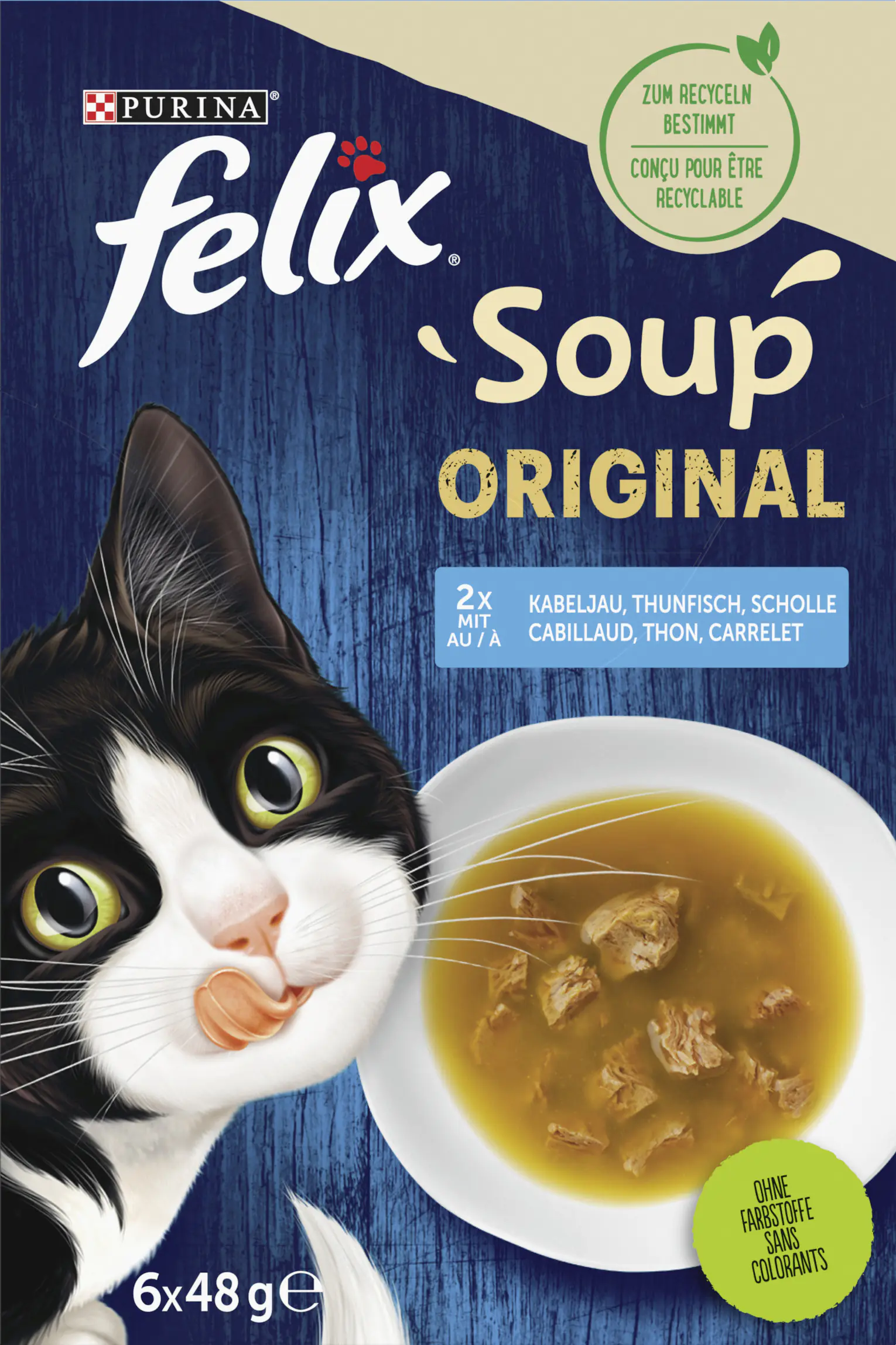 Felix Soup Geschmacksvielfalt aus dem Wasser Mix 6 x 48 g