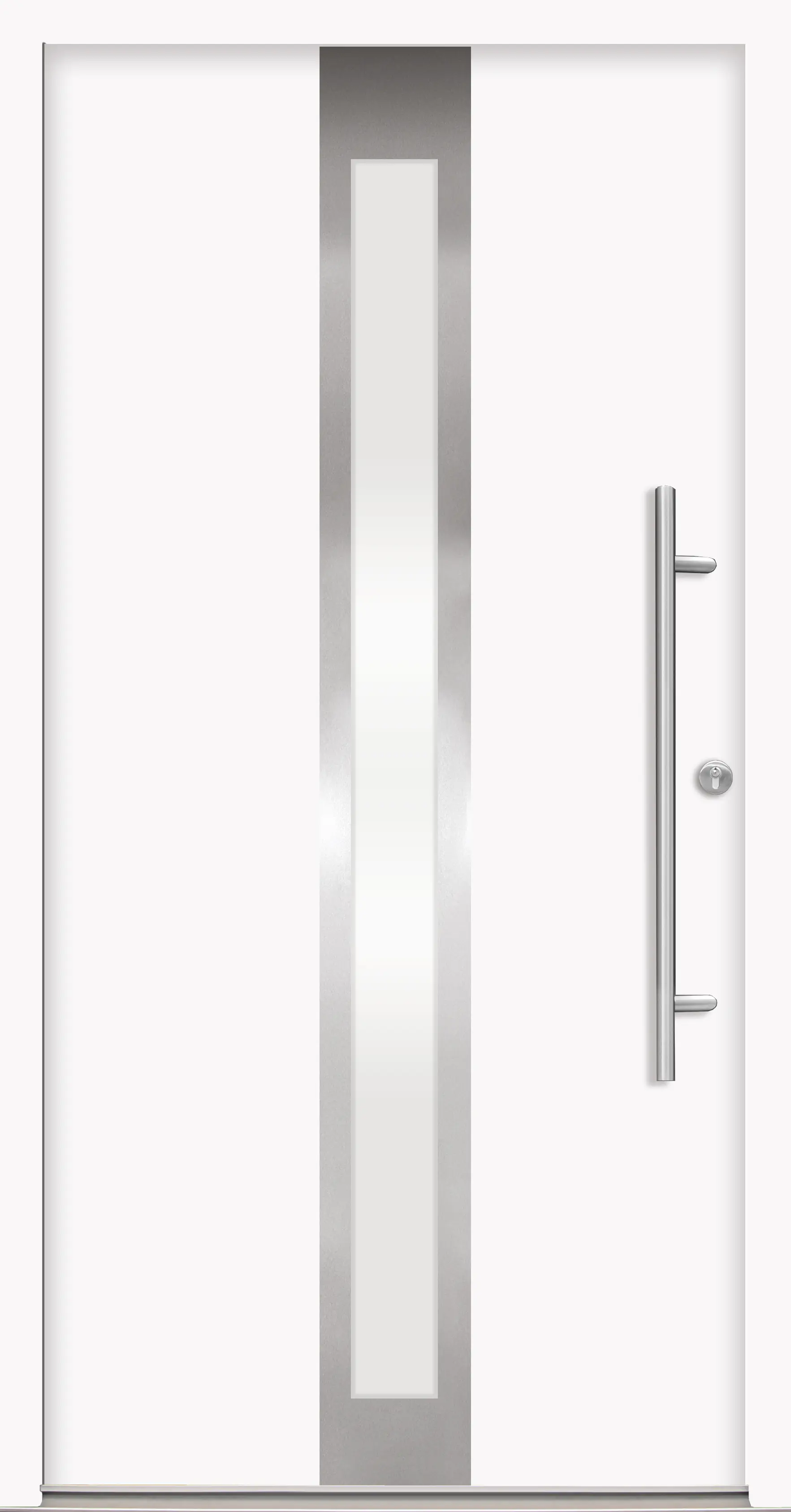 Splendoor Haustür Passivedoor Premium B01 Weiß DIN Rechts 110 x 210 cm