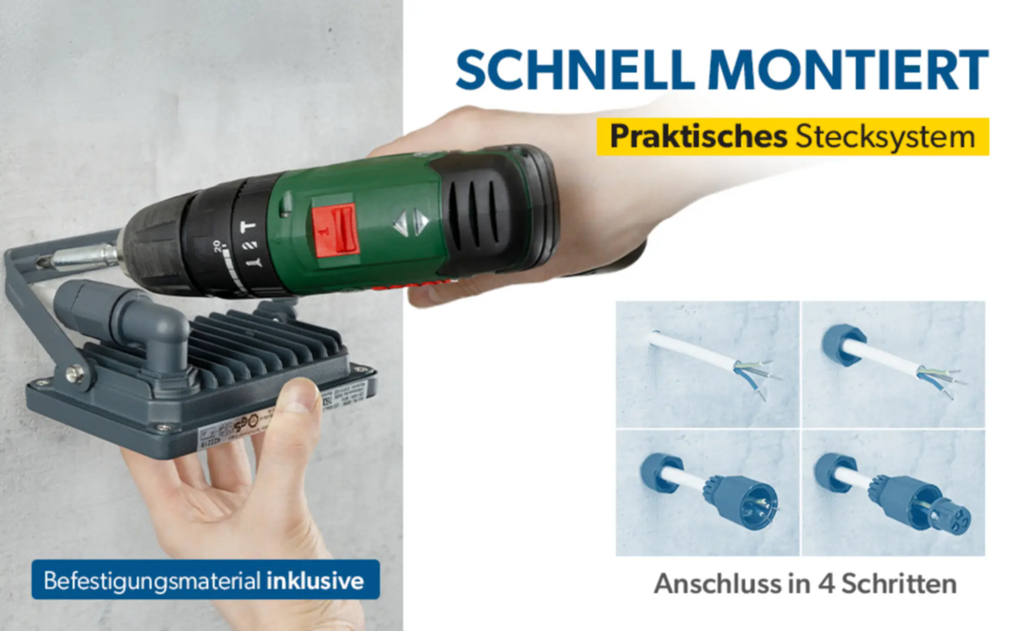 UniTec LED Strahler anthrazit 14 W 1700 lm 