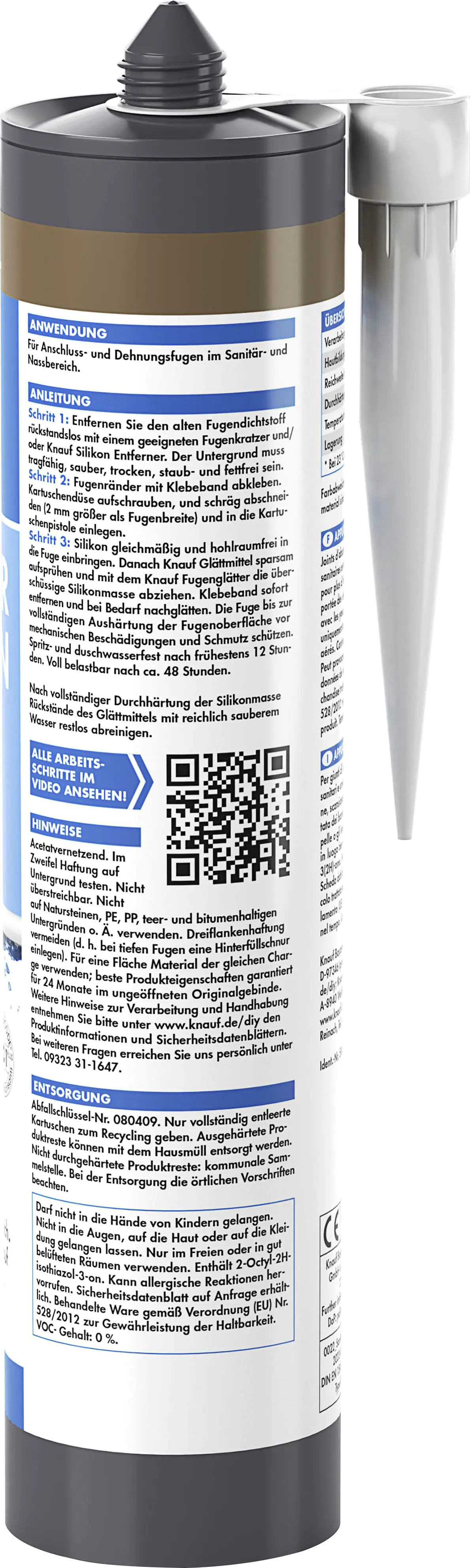 Knauf Sanitär Silikon hellbraun 300 ml