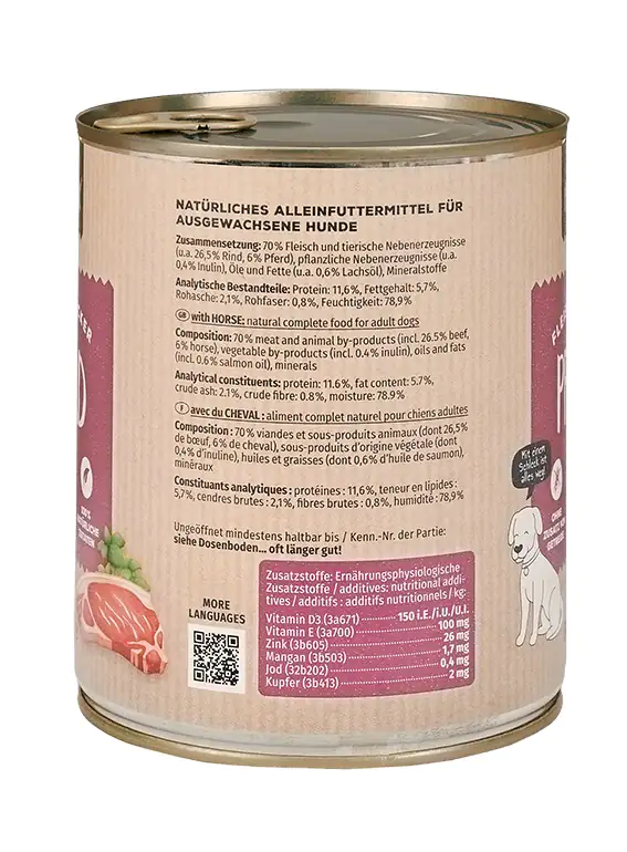 Primox Nassfutter für Hunde Pferd 800 g Primox Nassfutter für Hunde Pferd 800 g