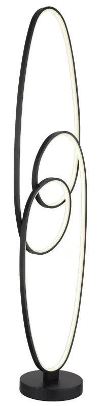 Globo Stehleuchte Spira 122 cm schwarz warmweiß