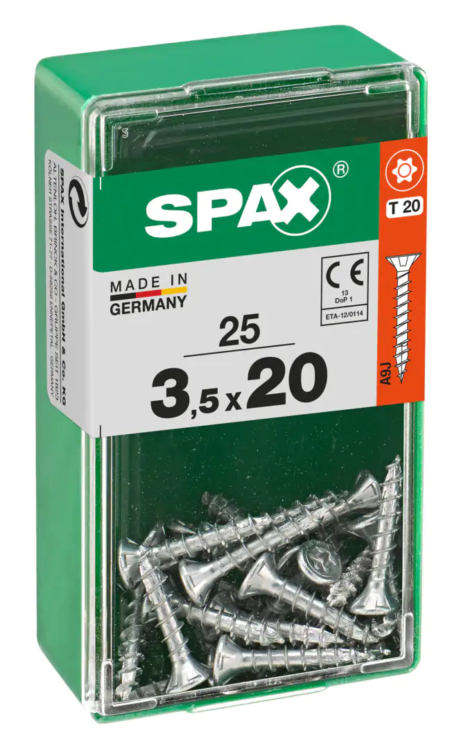 Spax Universalschrauben 3.5 x 20 mm TX 20 - 25 Stk.