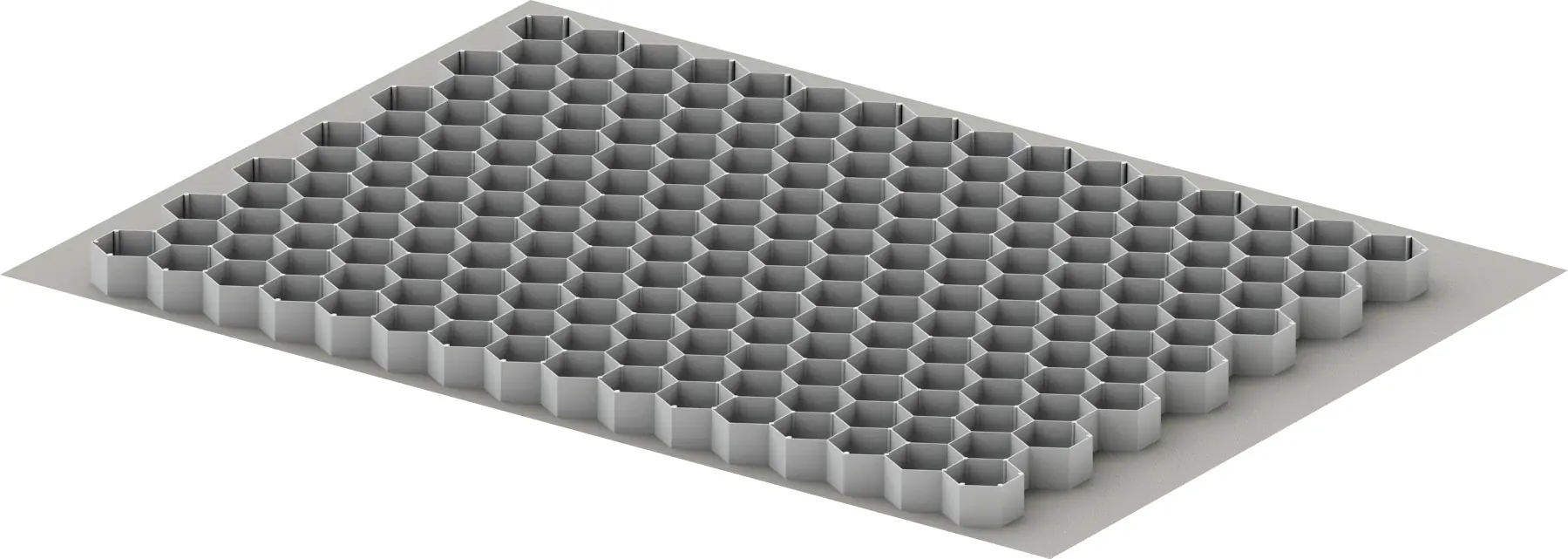 ACO Self Kieswabe eco S 80 x 60 x 3 cm grau inkl. Geotextil