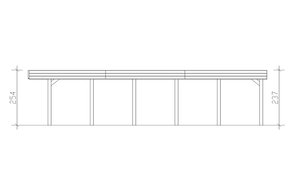 4018211033911_04 SKAN HOLZ Carport Friesland 557 x 860 cm mit EPDM-Dach