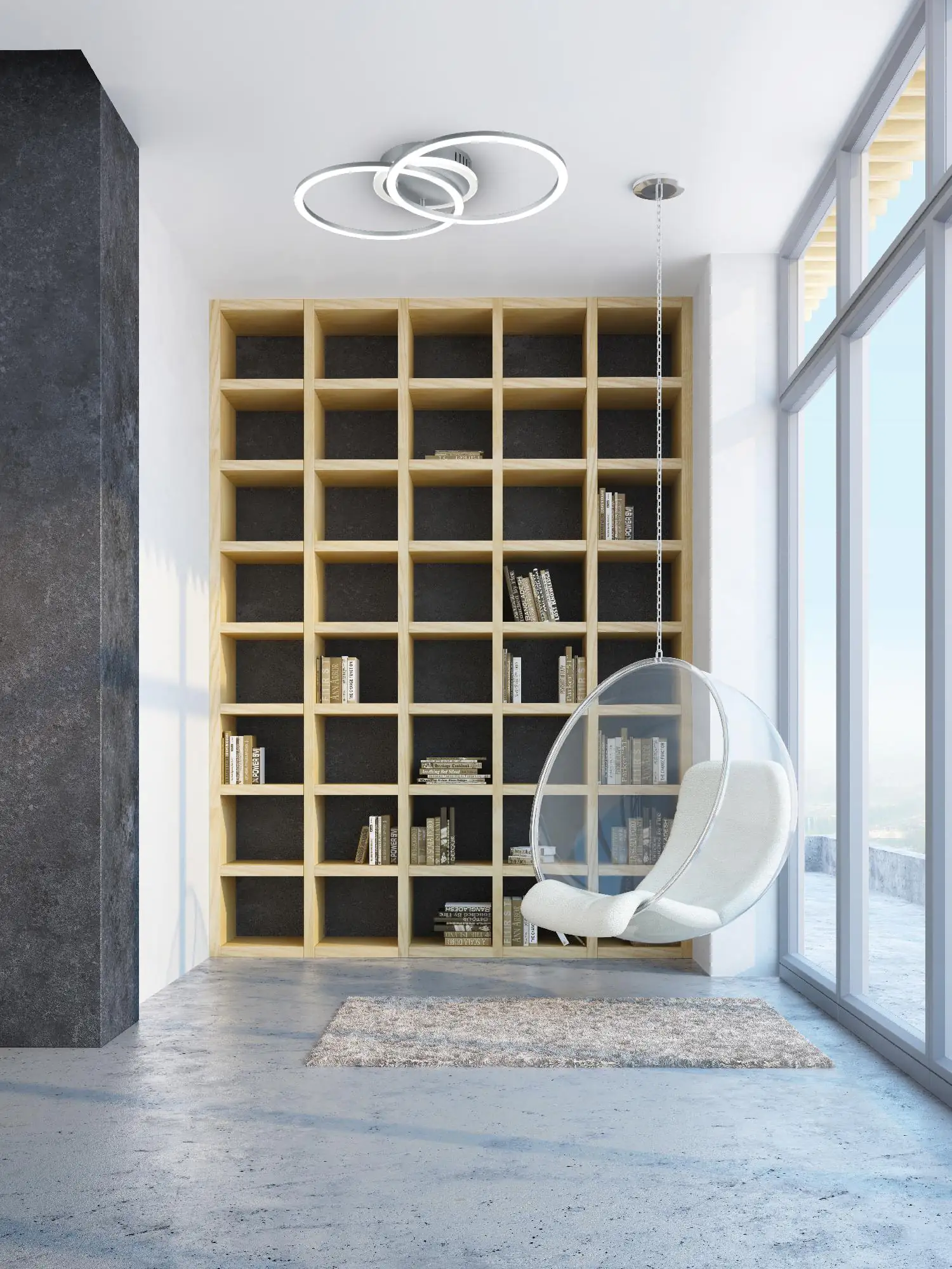 Reality LED Deckenleuchte VENIDA titanfarbig, Acryl weiß