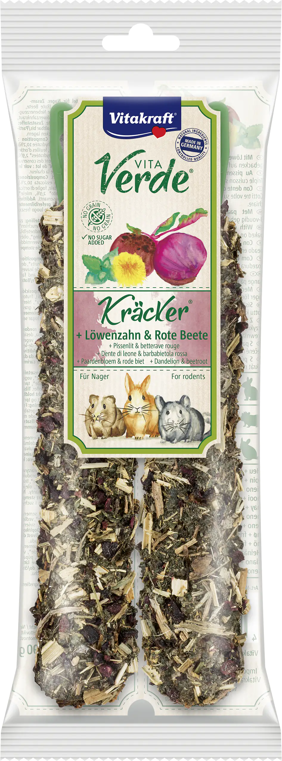 Vitakraft V.Verde Kräcker Löwenz/Rote Beete 2 Stück / 80 g Vitakraft V.Verde Kräcker Löwenz/Rote Beete 2 Stück / 80 g