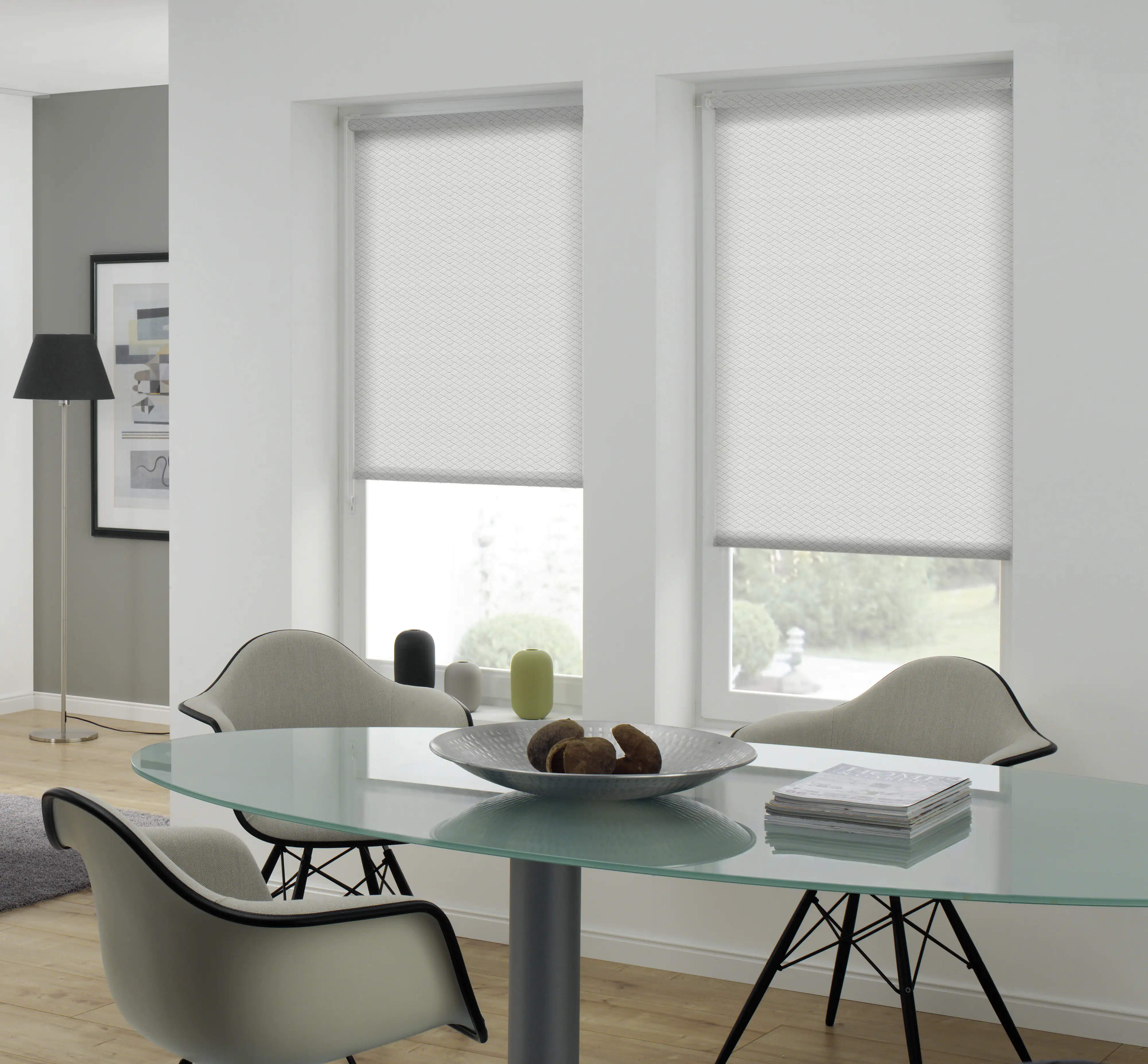 Gardinia EasyFix Rollo weiß 60 x 160 cm Shaun