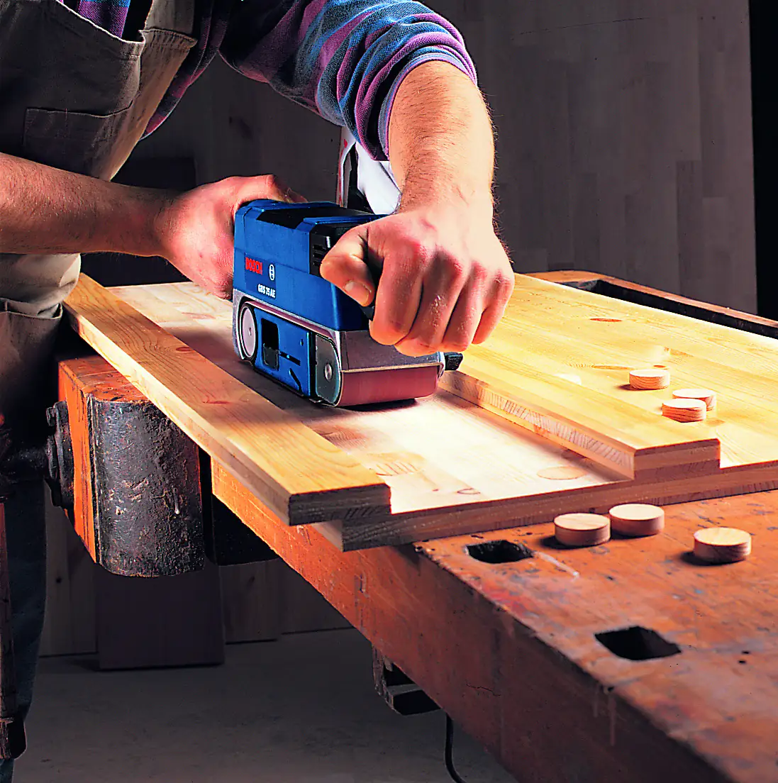 Bosch Professional Bandschleifer GBS 75 AE 750 Watt mit Drehzahlregelung Bosch Professional Bandschleifer GBS 75 AE 750 Watt mit Drehzahlregelung