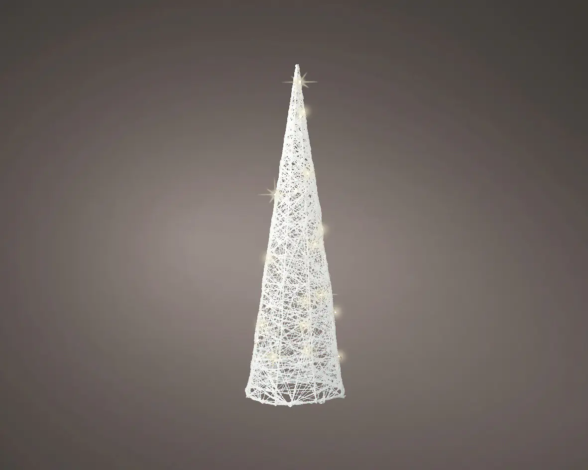 Kaemingk Micro LED Konus weiß mit 30 Lichter 60 cm