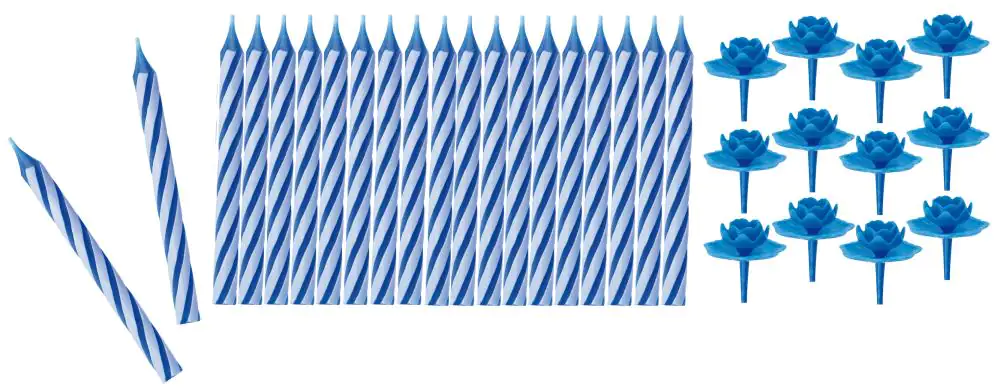 Fackelmann Kerzen mit Halter 32-teilig