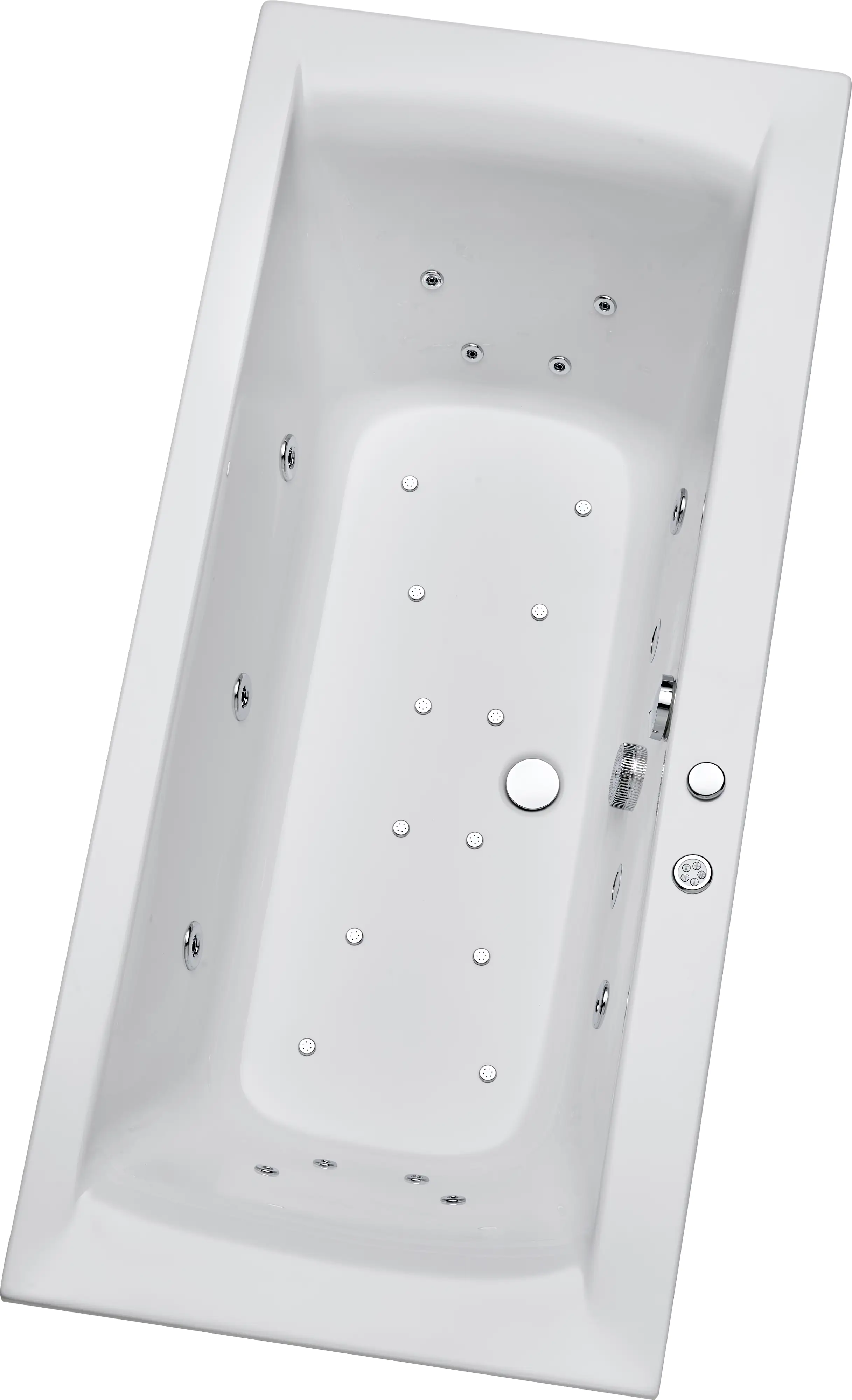 Ottofond Whirlpool-Komplettset Rosa 200x90 cm, weiß