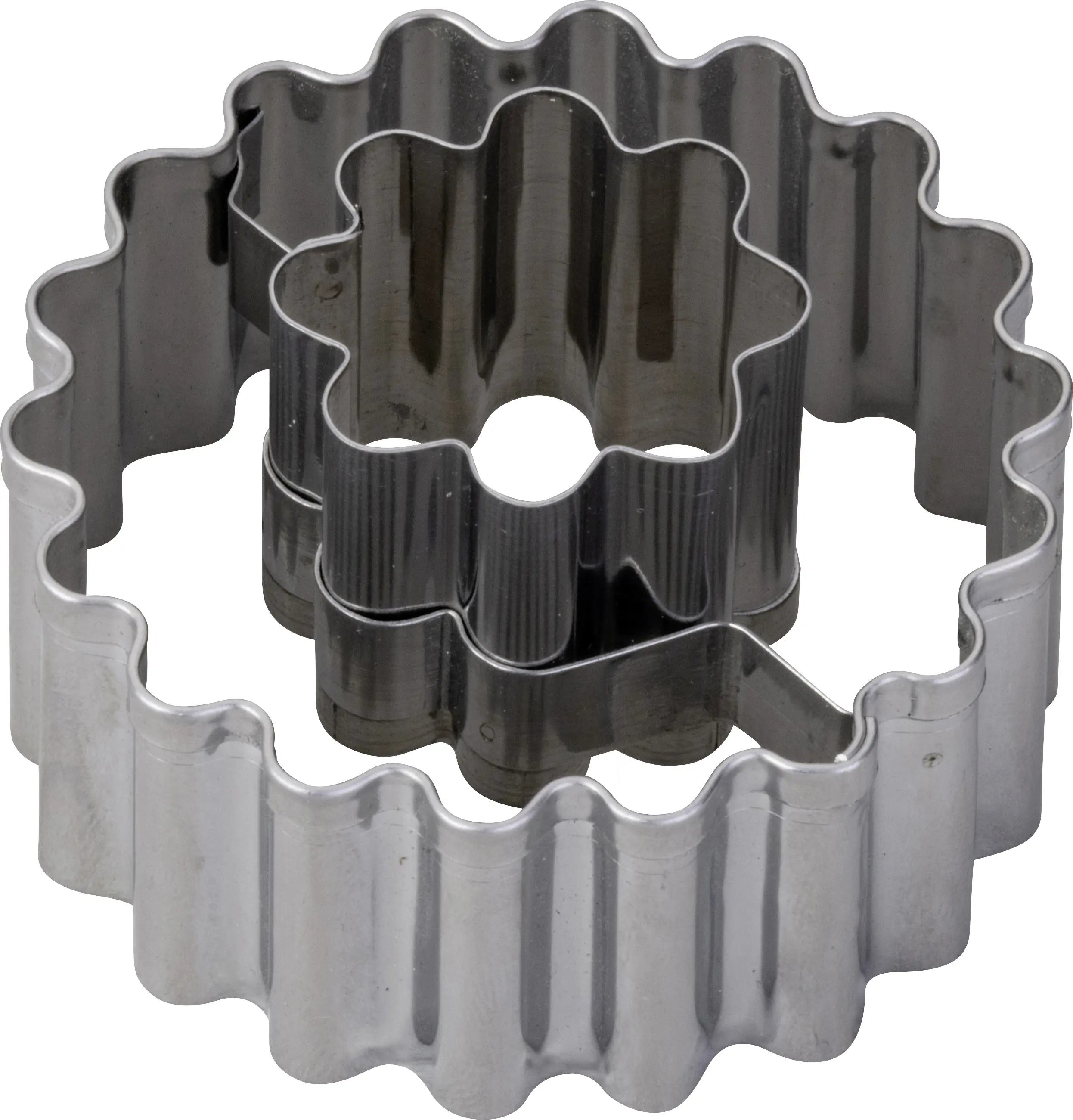 Zenker Ausstechform Linzer Blume Ø 5,4 x 3,6 cm silber