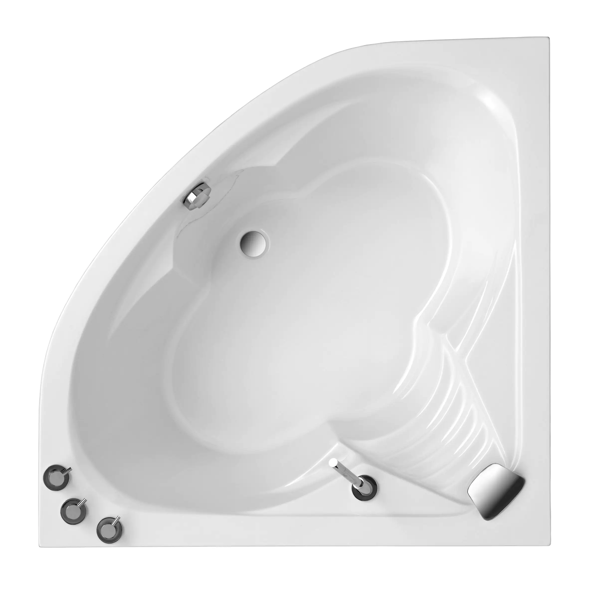 Ottofond Eckwanne Cascade 140 x 140 cm, weiß