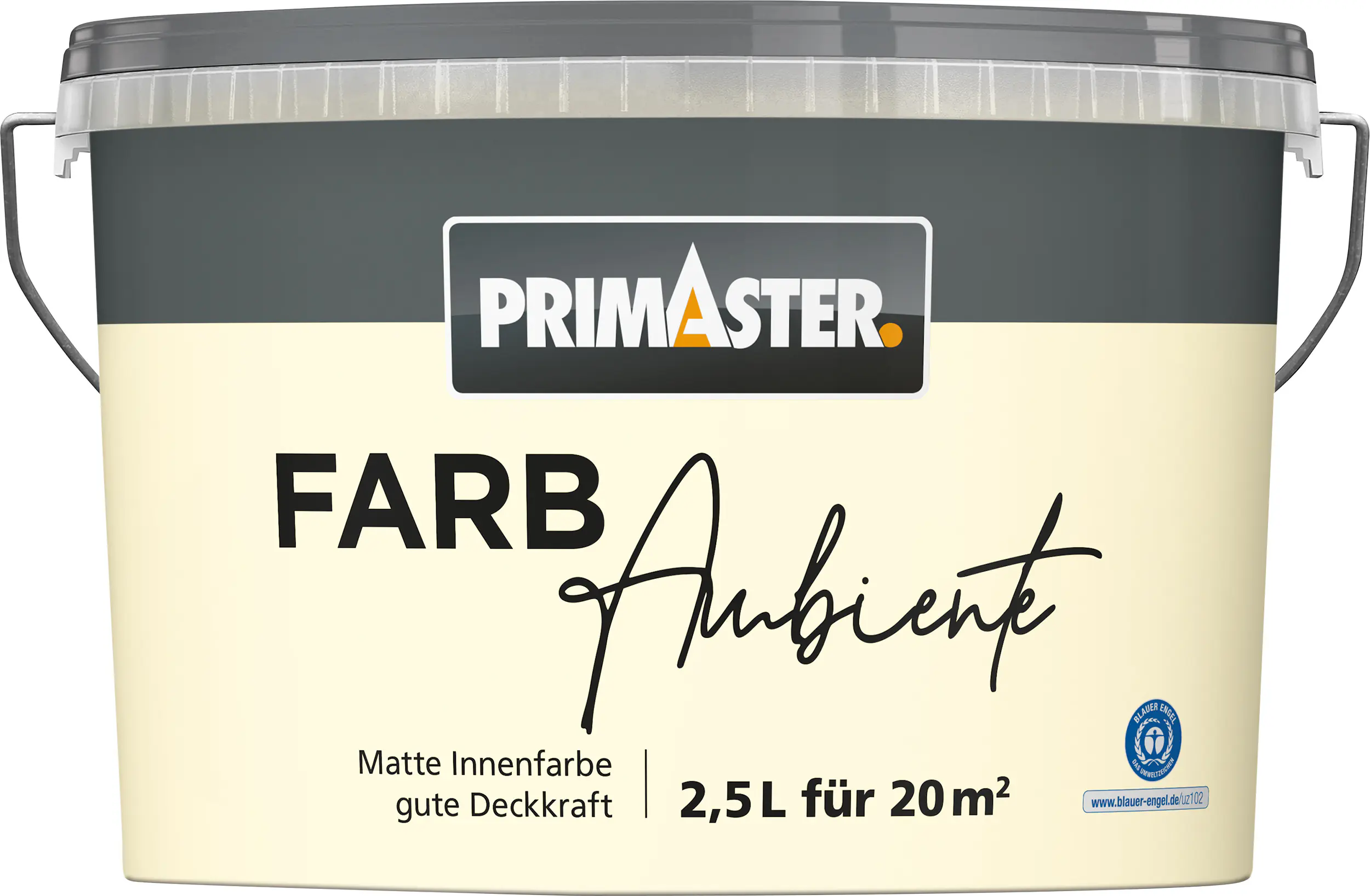 Primaster Farbambiente Wandfarbe matt perlweiß 2,5 L