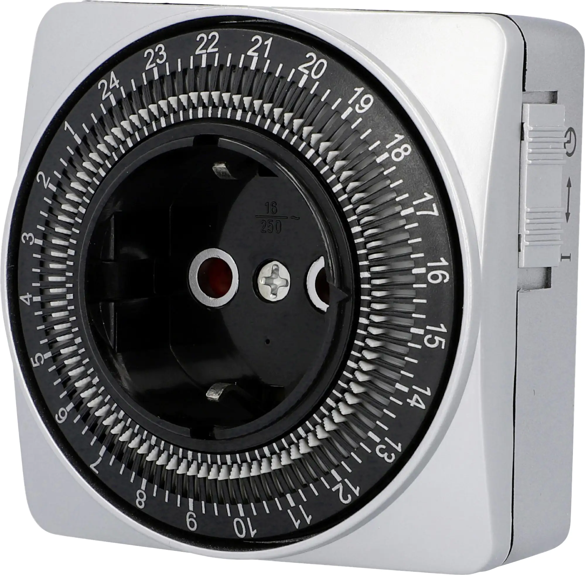 4008153440182 Zeitschaltuhr kompakt 3.600W mechanisch, silber, IP20