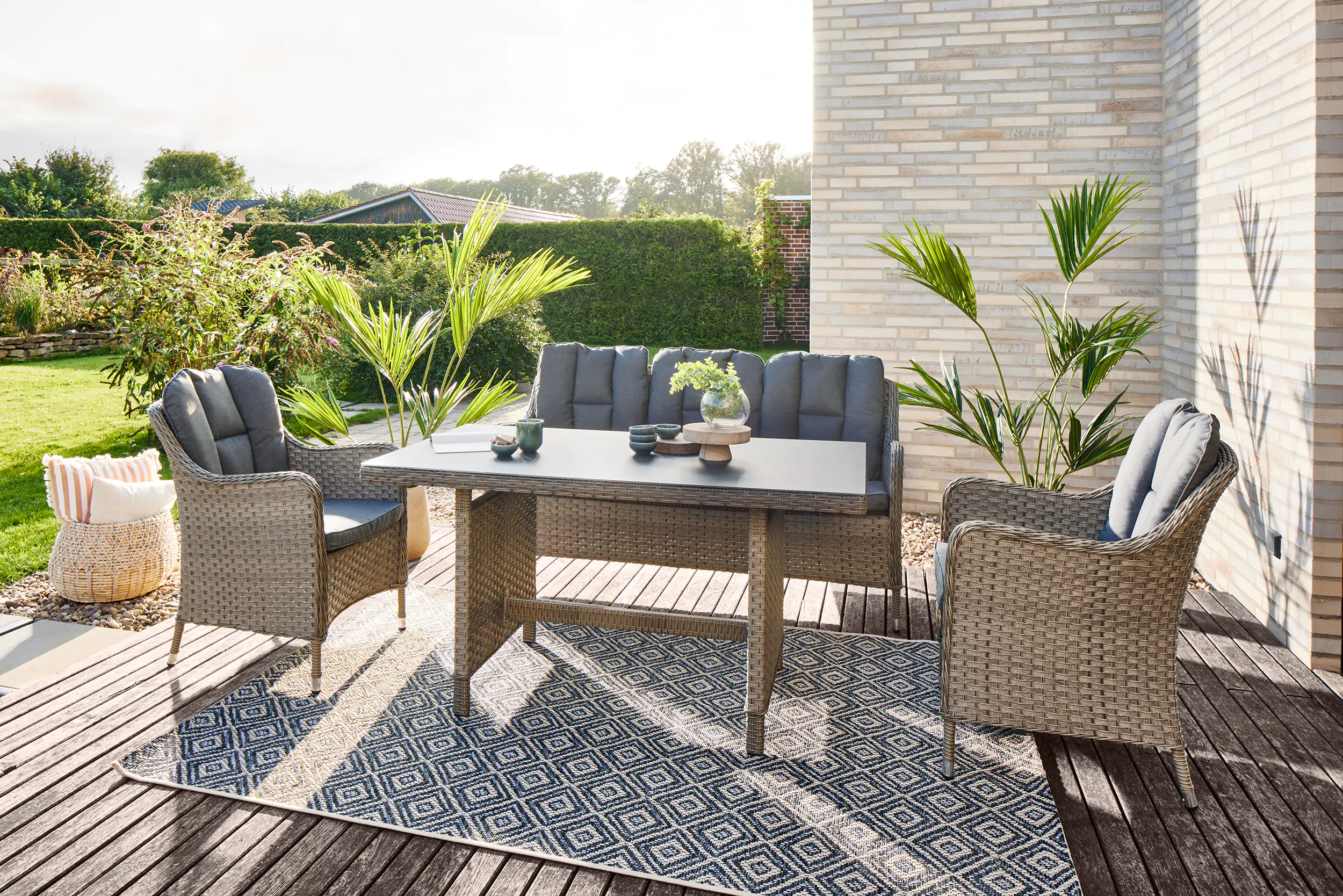 4333692070355_05 Primaster Dining Lounge Möbelset Santa Fee 4 teilig