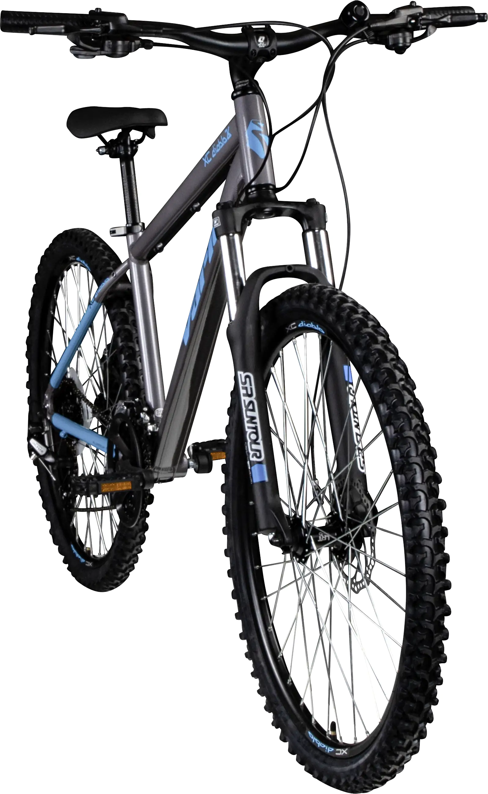 Vario Mountainbike XC DIABLO 26 MTB Hardtail 26 Zoll RH 40cm 24-Gang grau  blau Vario Mountainbike XC DIABLO 26 MTB Hardtail 26 Zoll RH 40cm 24-Gang grau  blau