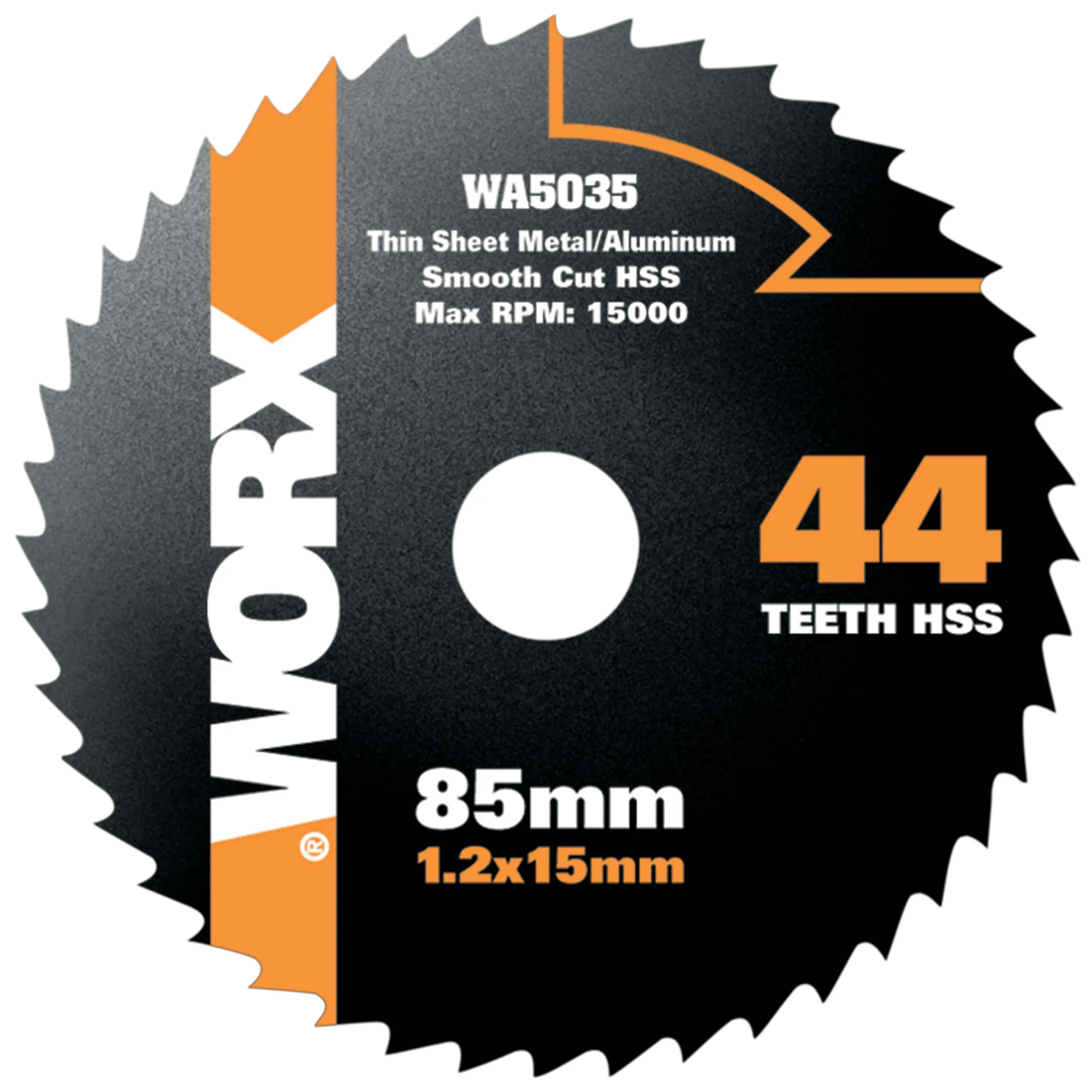 Worx HSS Sägeblatt 85 mm 44 Zähne WA5035 Worx HSS Sägeblatt 85 mm 44 Zähne WA5035