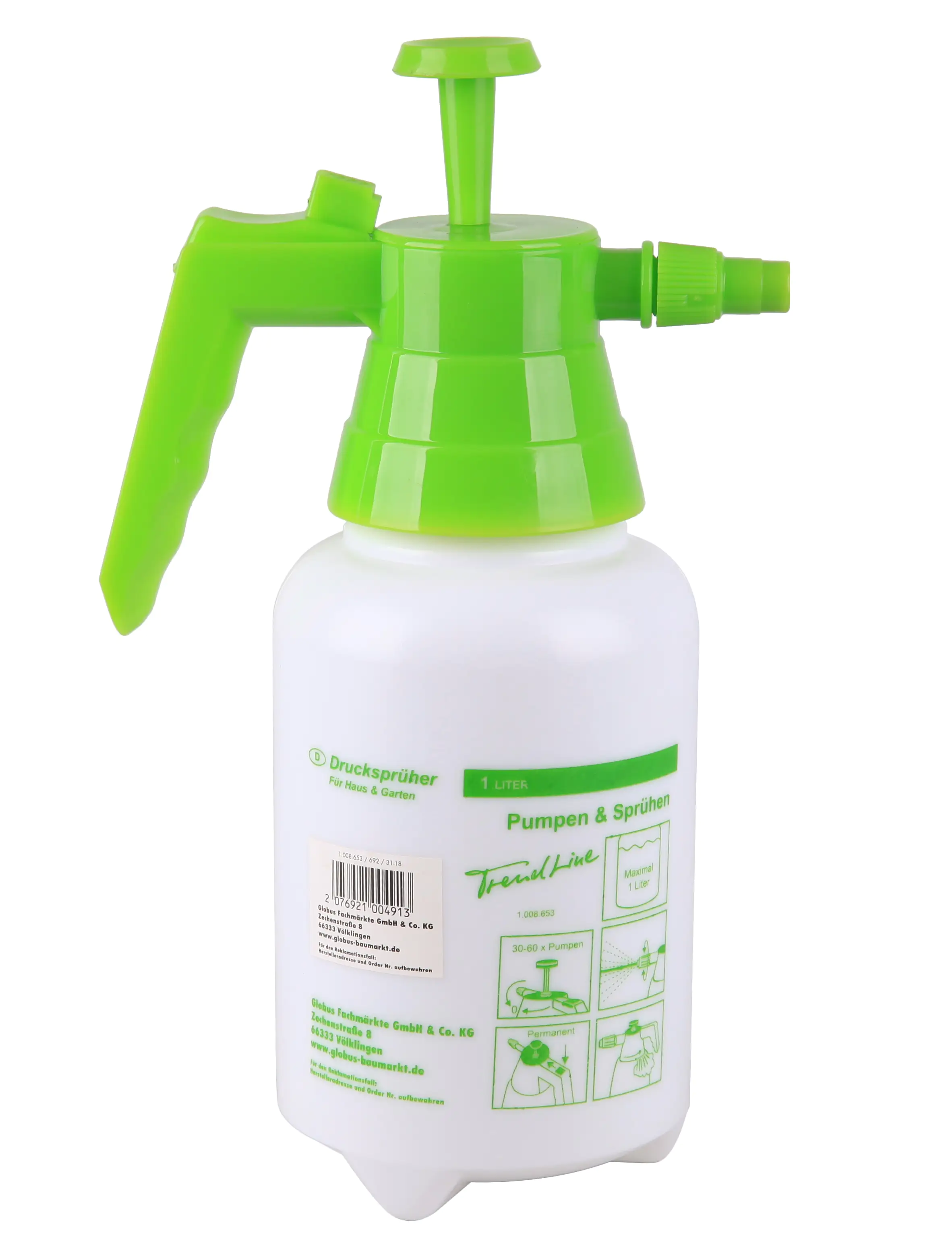 TrendLine Drucksprühgerät mit verstellbarer Düse 1 L TrendLine Drucksprühgerät mit verstellbarer Düse 1 L