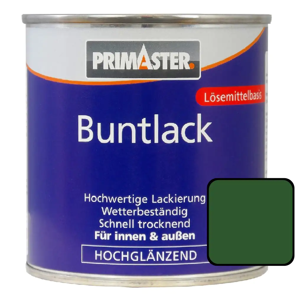 Primaster Buntlack RAL 6002 2 L laubgrün hochglänzend Primaster Buntlack RAL 6002 2 L laubgrün hochglänzend
