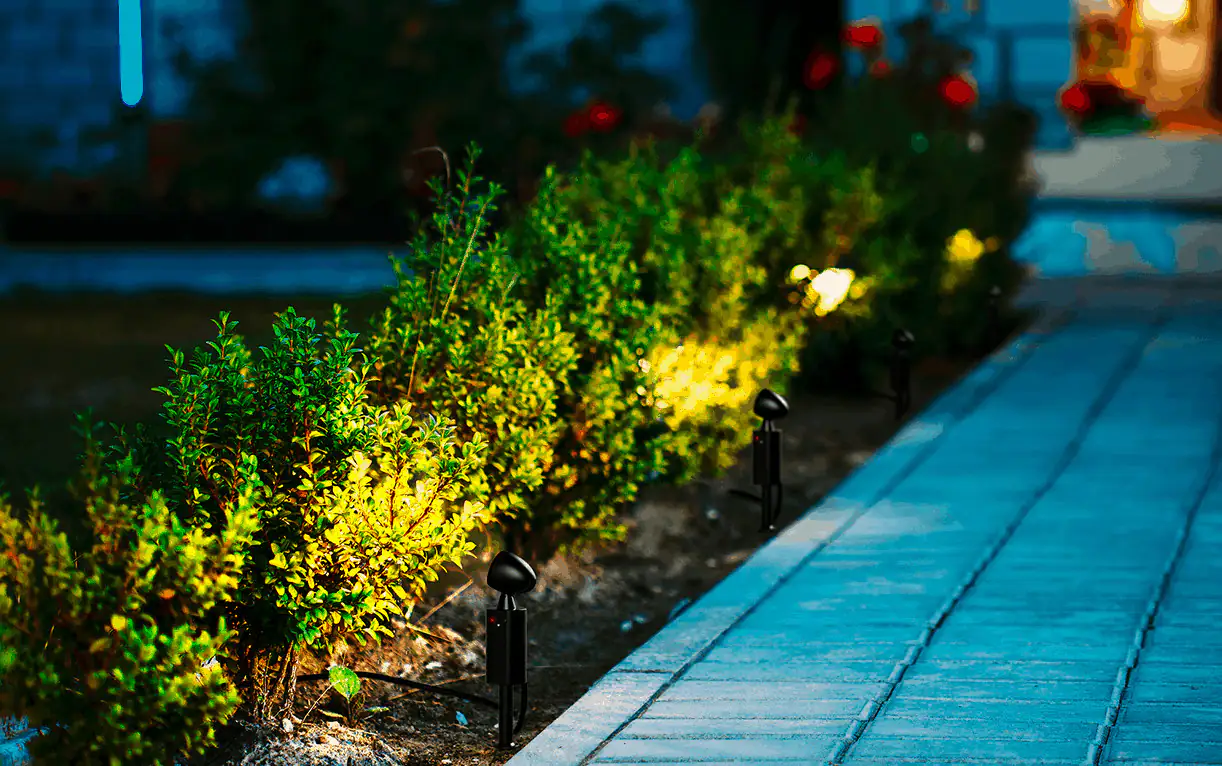 Link2Home WiFi LED Außen-Strahler 3+3 x 1W anthrazit