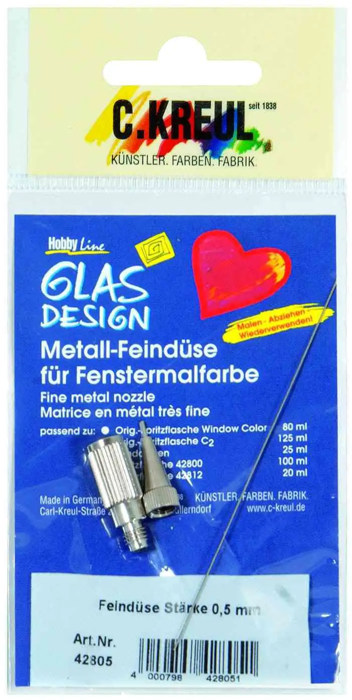 4000798428099 Kreul Window Color Metall-Feindüse Stärke 0,9 mm