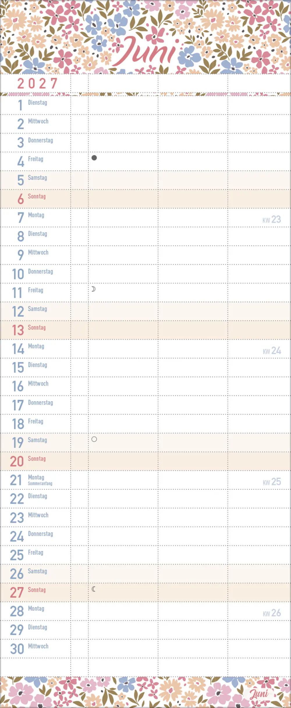 Korsch Kalender Familientimer Wir planen das! 2027