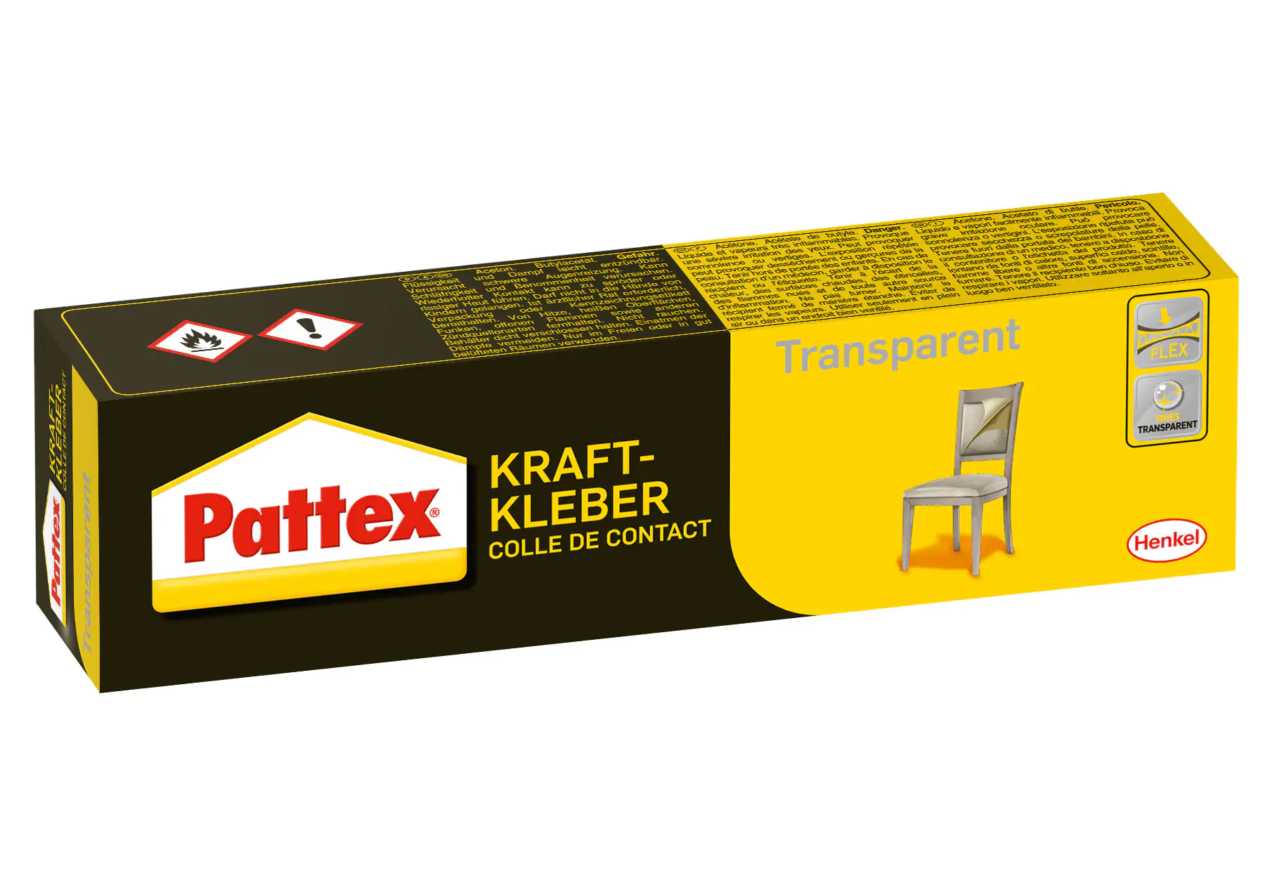 Pattex Kraftkleber Transparent 125 g Tube, transparent Pattex Kraftkleber Transparent 125 g Tube, transparent