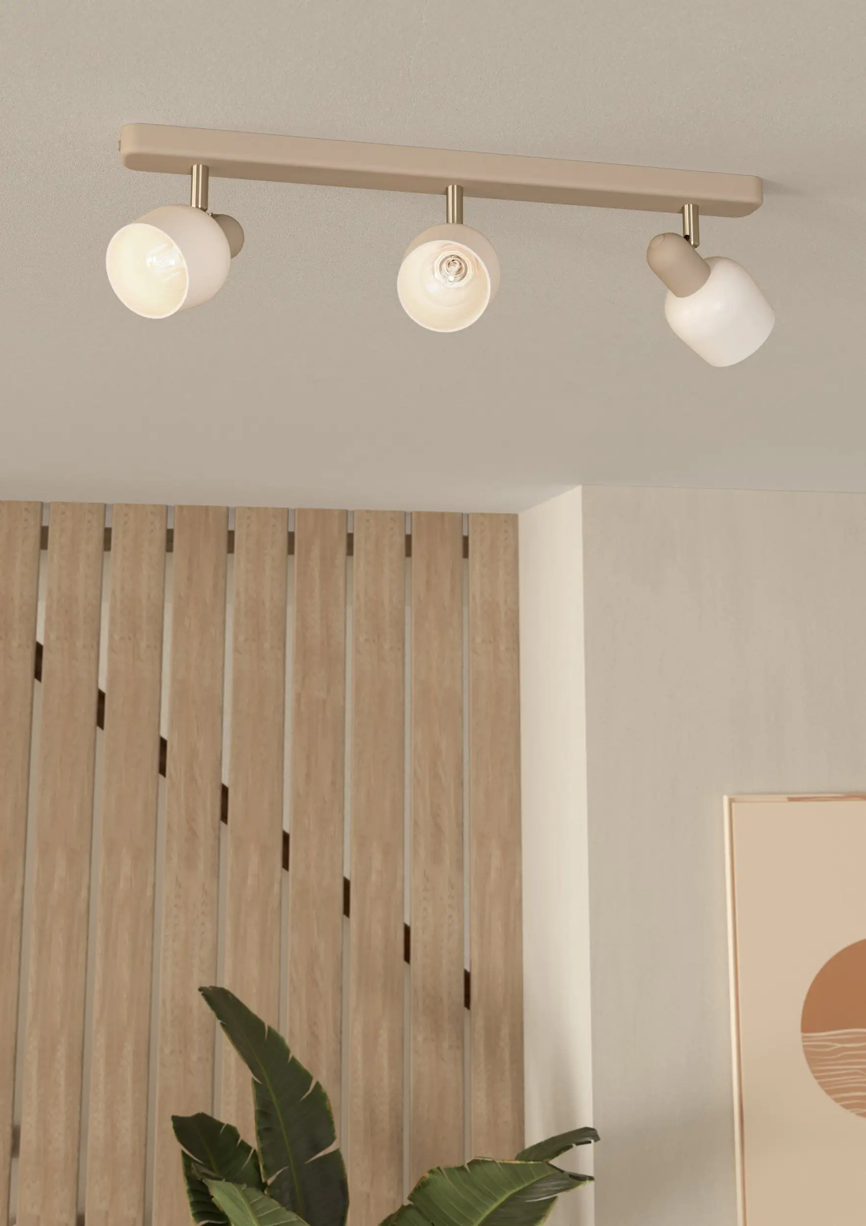 Eglo 3er Spot Corato sand weiß 52 x 12,5 cm Eglo 3er Spot Corato sand weiß 52 x 12,5 cm